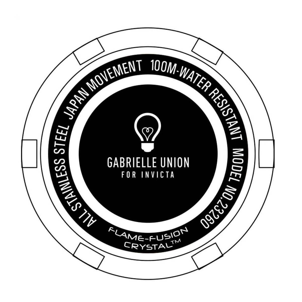 RELOJ  PARA MUJER INVICTA GABRIELLE UNION 23260 - ORO ROSA
