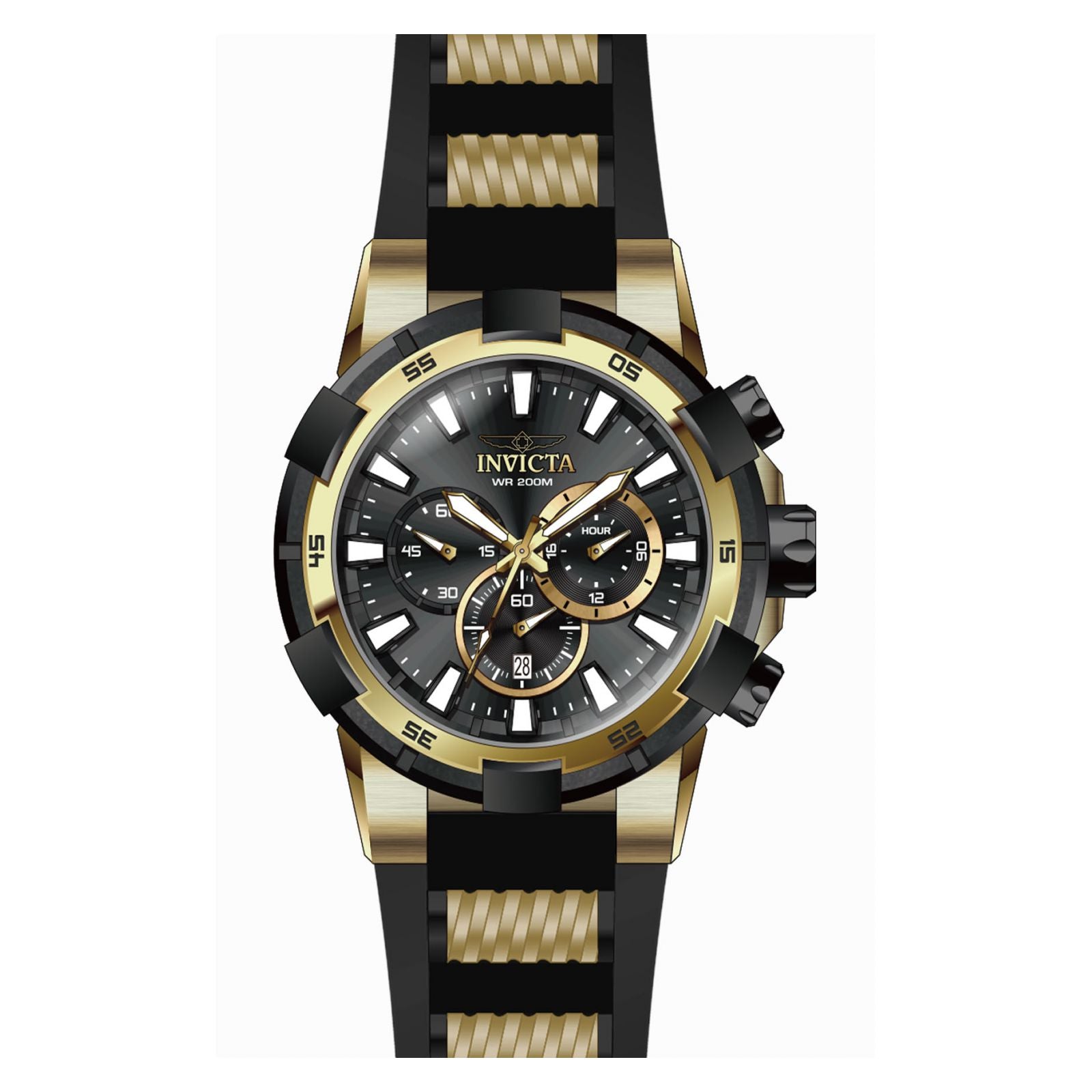 RELOJ DEPORTIVO PARA HOMBRE INVICTA AVIATOR 23693 - DORADO