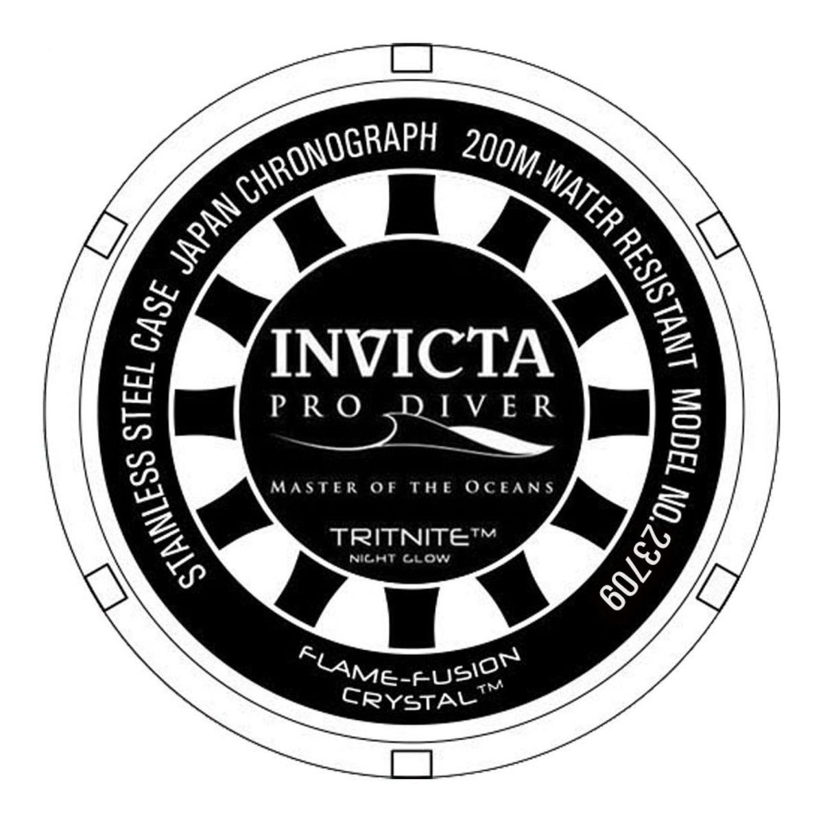 RELOJ  PARA HOMBRE INVICTA PRO DIVER 23709 - ORO ROSA, BLANCO