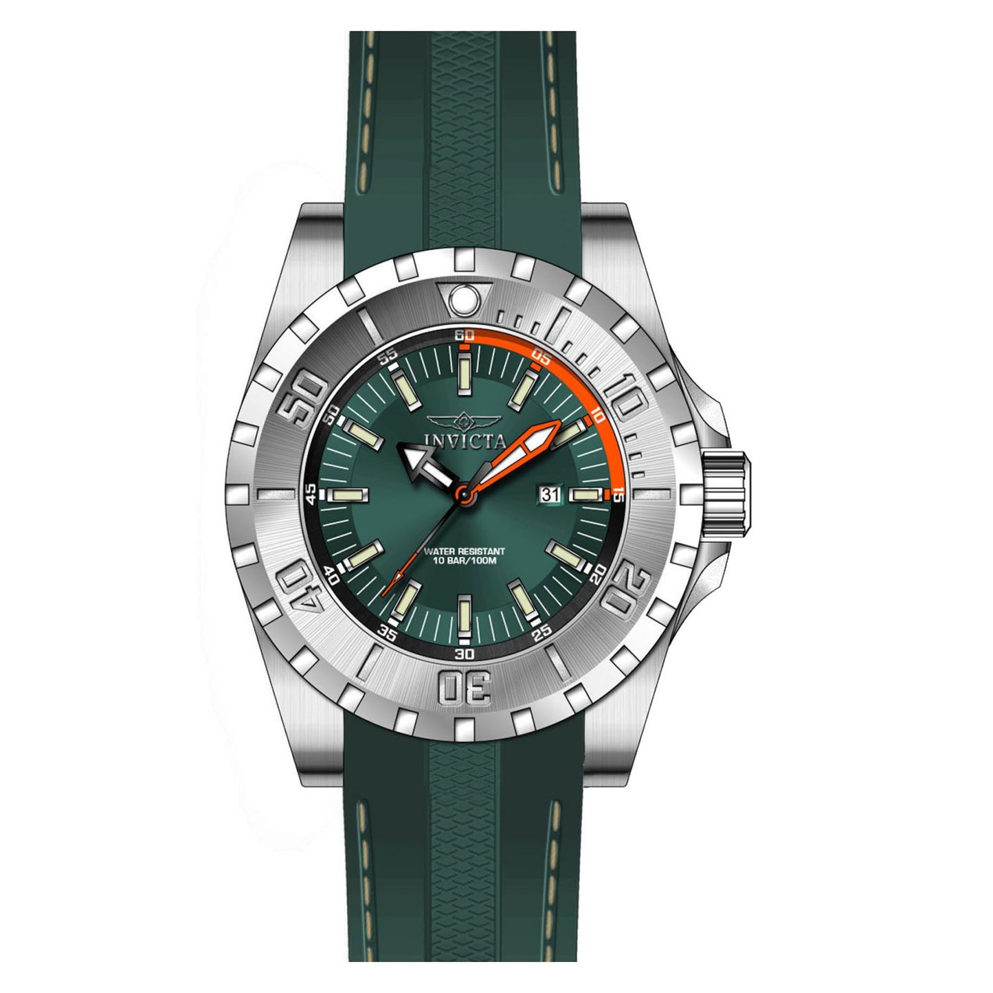 RELOJ  PARA HOMBRE INVICTA PRO DIVER 23738 - VERDE