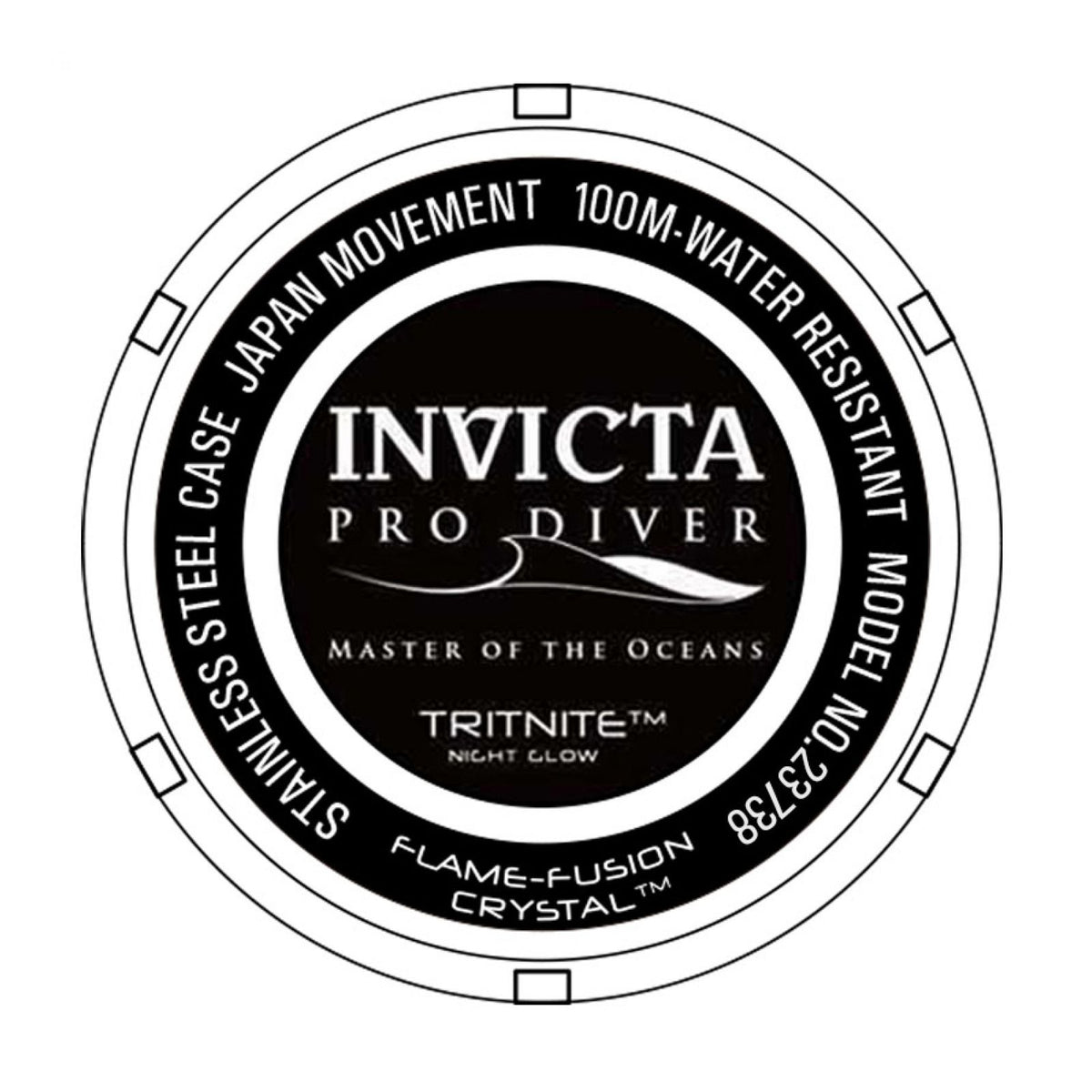 RELOJ  PARA HOMBRE INVICTA PRO DIVER 23738 - VERDE