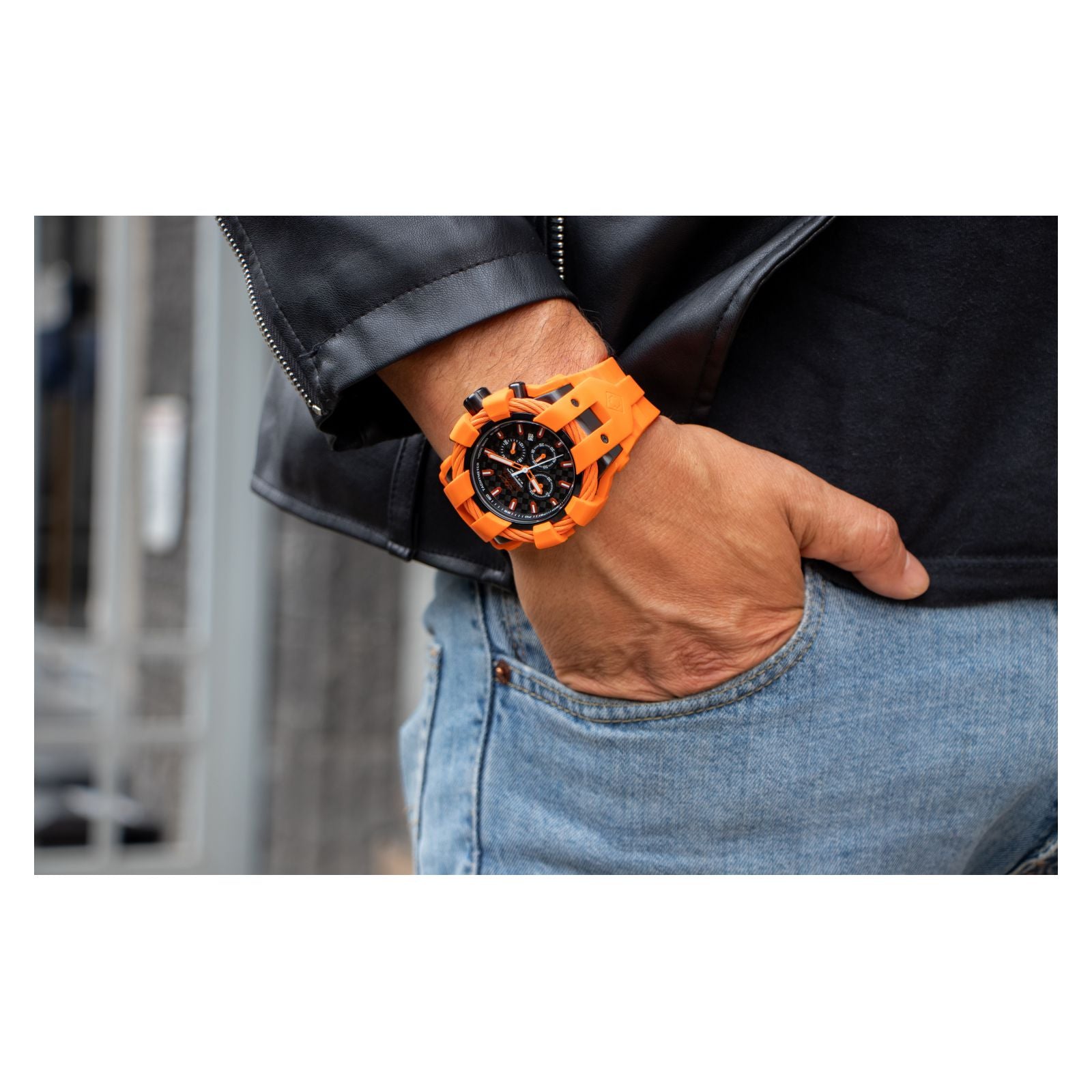 RELOJ DEPORTIVO PARA HOMBRE INVICTA BOLT 23872 NARANJA