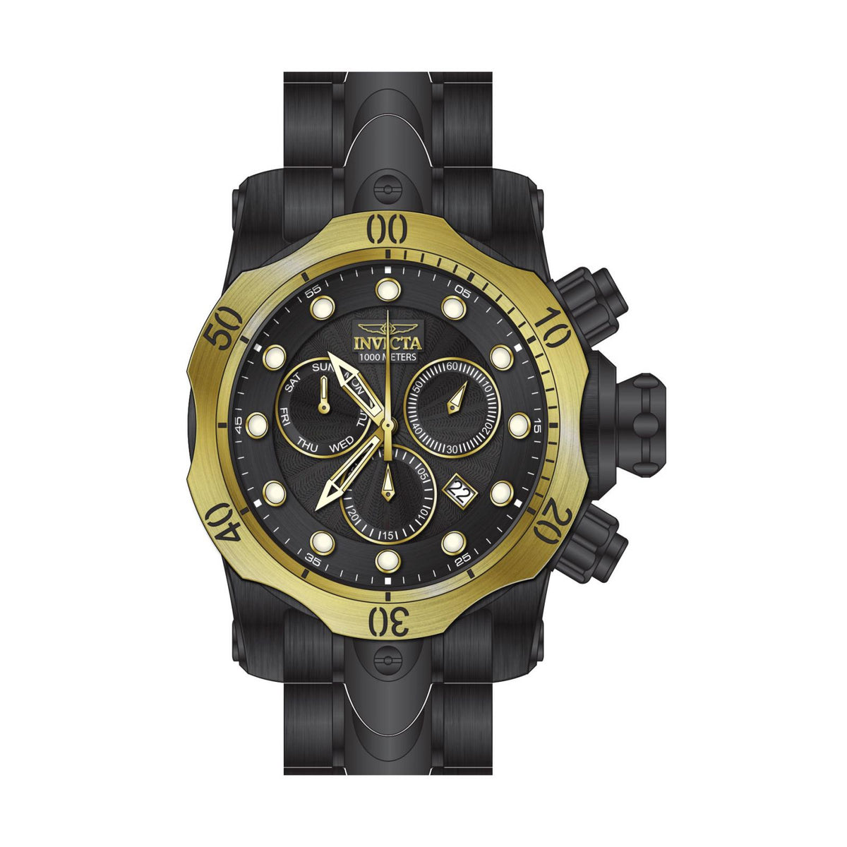 RELOJ  PARA HOMBRE INVICTA VENOM 23895 - NEGRO