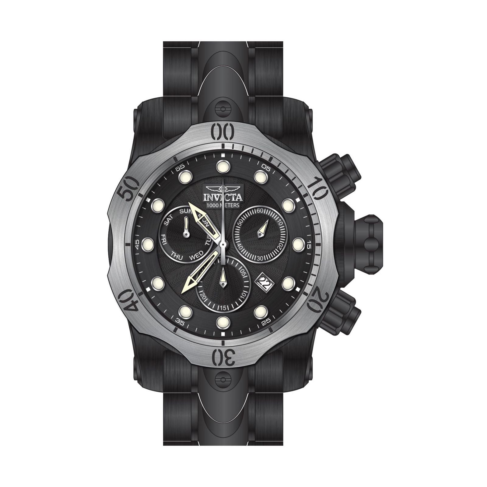 RELOJ  PARA HOMBRE INVICTA VENOM 23897 - NEGRO