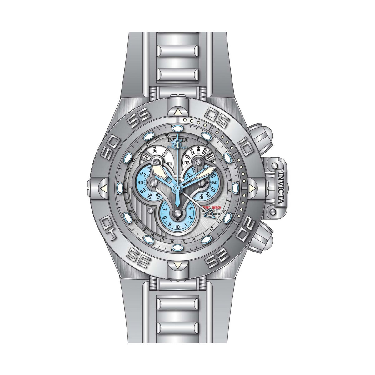 RELOJ DEPORTIVO PARA HOMBRE INVICTA SUBAQUA 24098 - BLANCO