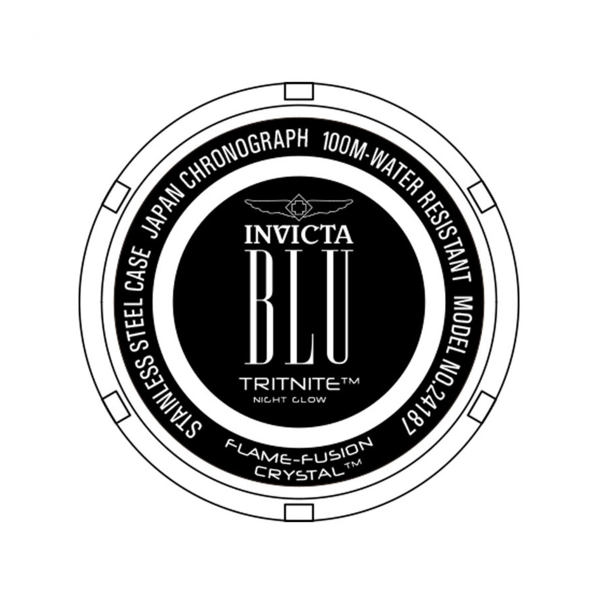 RELOJ DEPORTIVO PARA MUJER INVICTA BLU 24187 - BLANCO