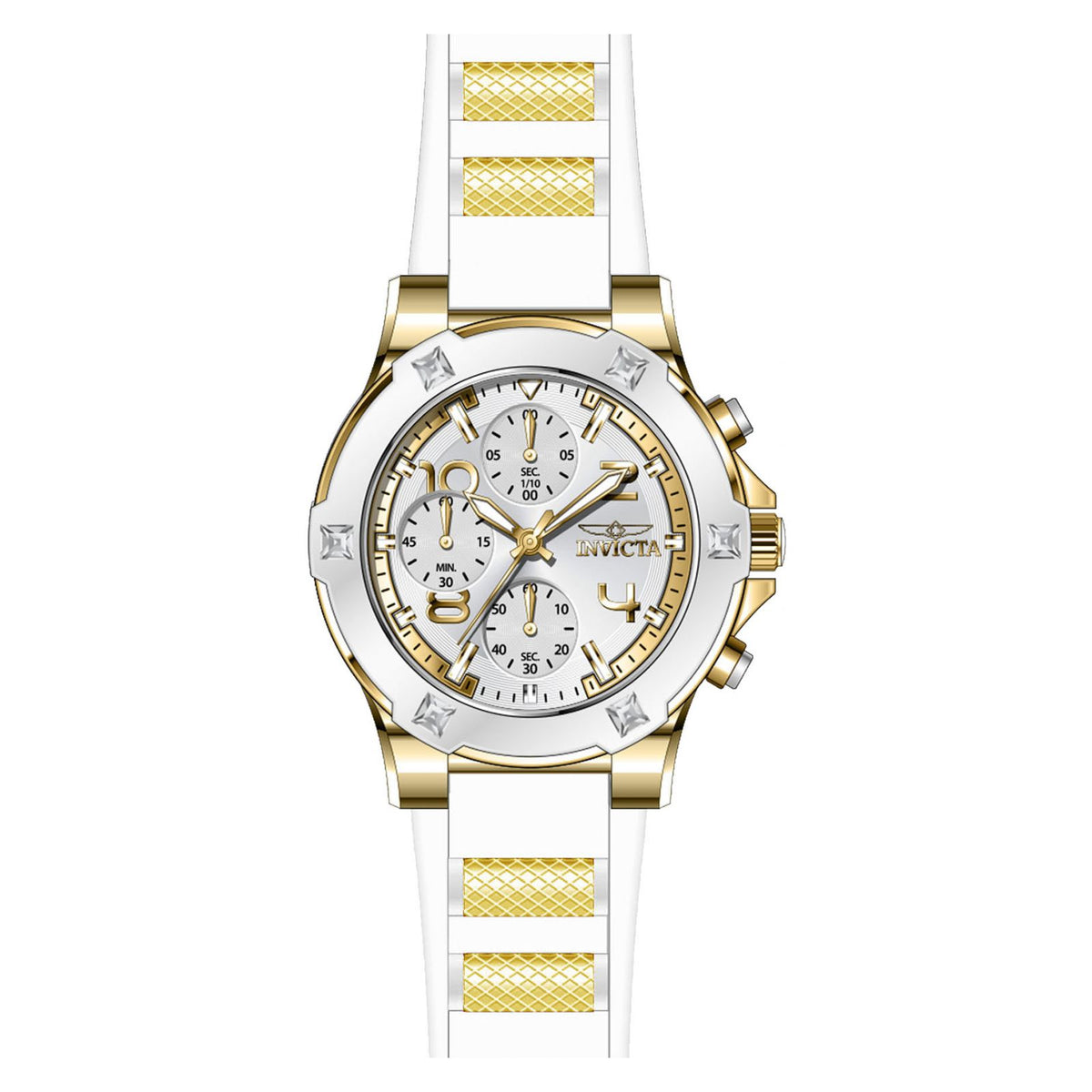 RELOJ DEPORTIVO PARA MUJER INVICTA BLU 24192 - ORO BLANCO