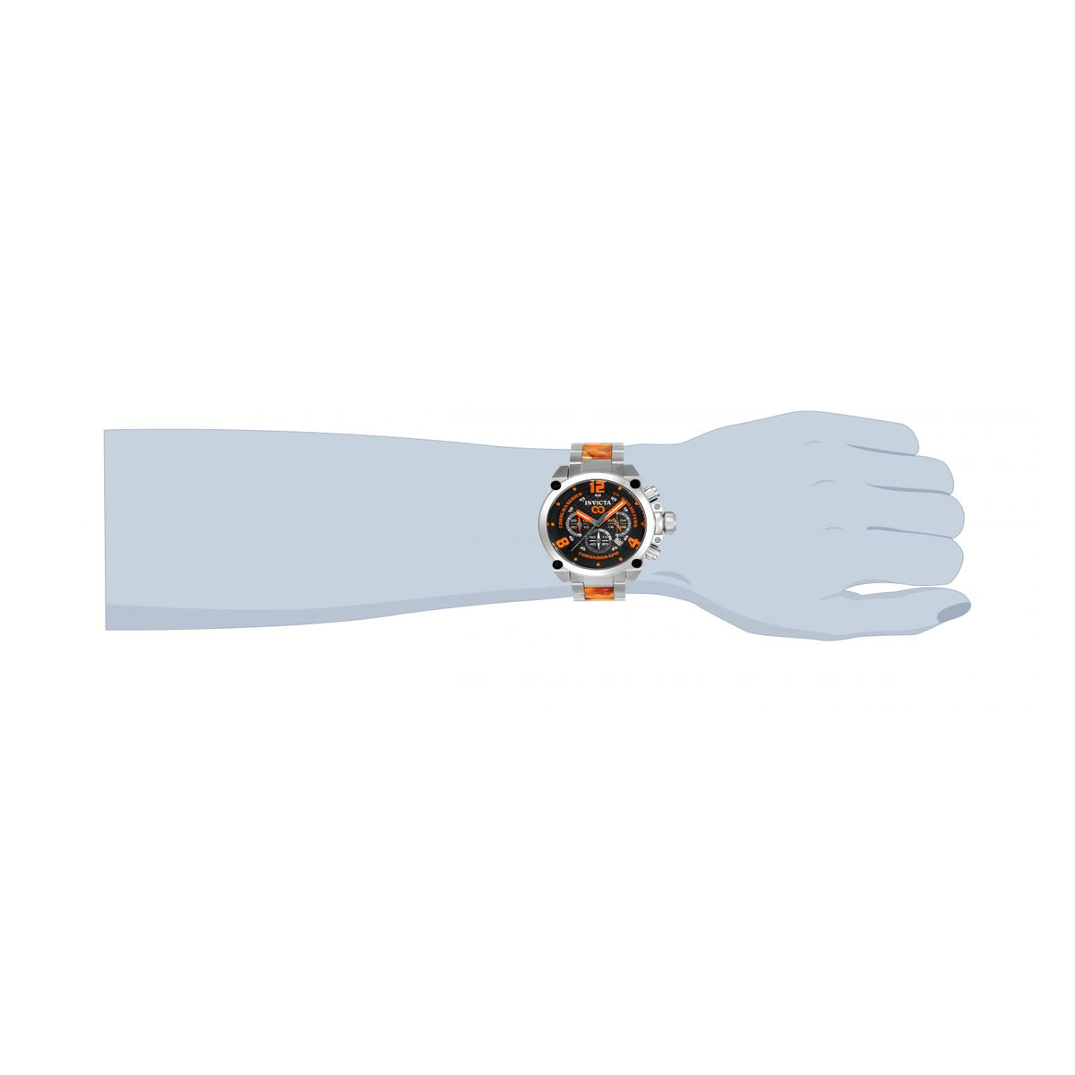 RELOJ  PARA HOMBRE INVICTA CORDUBA 24290 - ACERO, NARANJA