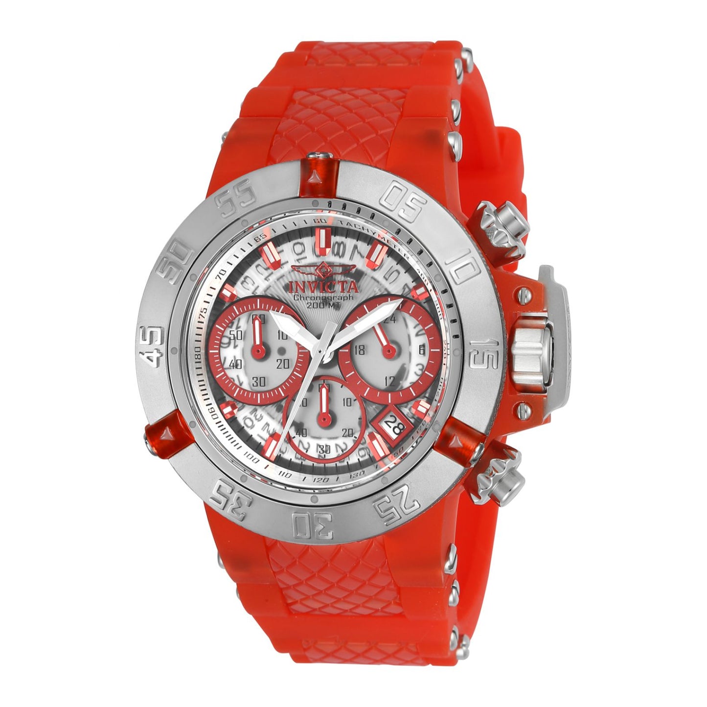 RELOJ DEPORTIVO PARA MUJER INVICTA SUBAQUA 24375 - ACERO ROJO