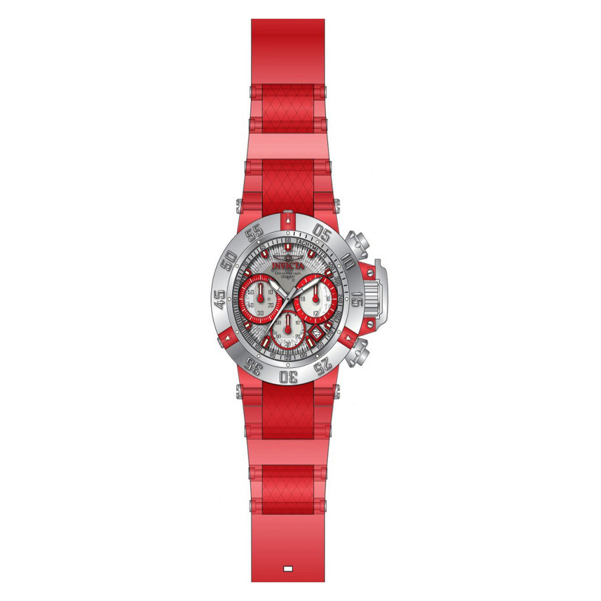 RELOJ DEPORTIVO PARA MUJER INVICTA SUBAQUA 24375 - ACERO ROJO