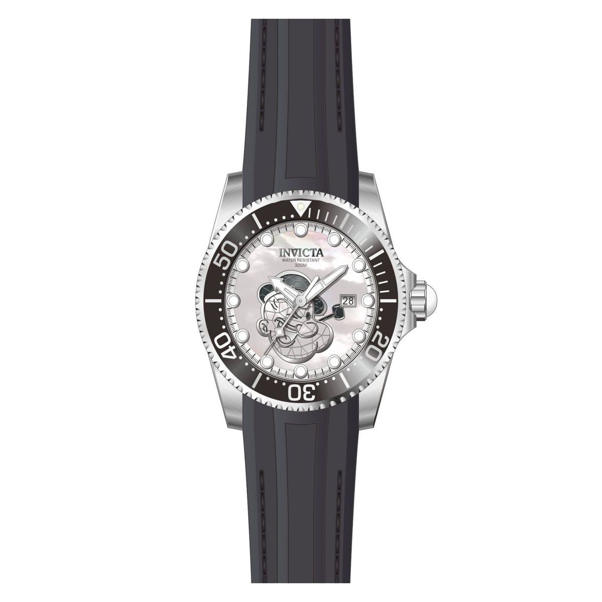 RELOJ DEPORTIVO PARA HOMBRE INVICTA CHARACTER COLLECTION 24474 - BLANCO NEGRO