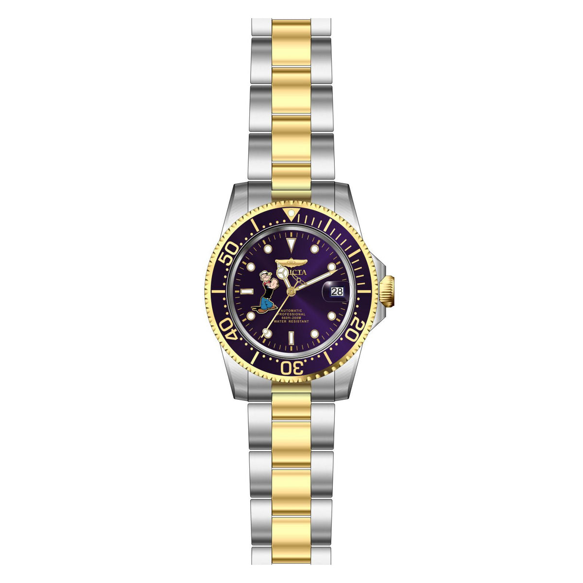 RELOJ  PARA HOMBRE INVICTA CHARACTER COLLECTION 24487 - ACERO, ORO