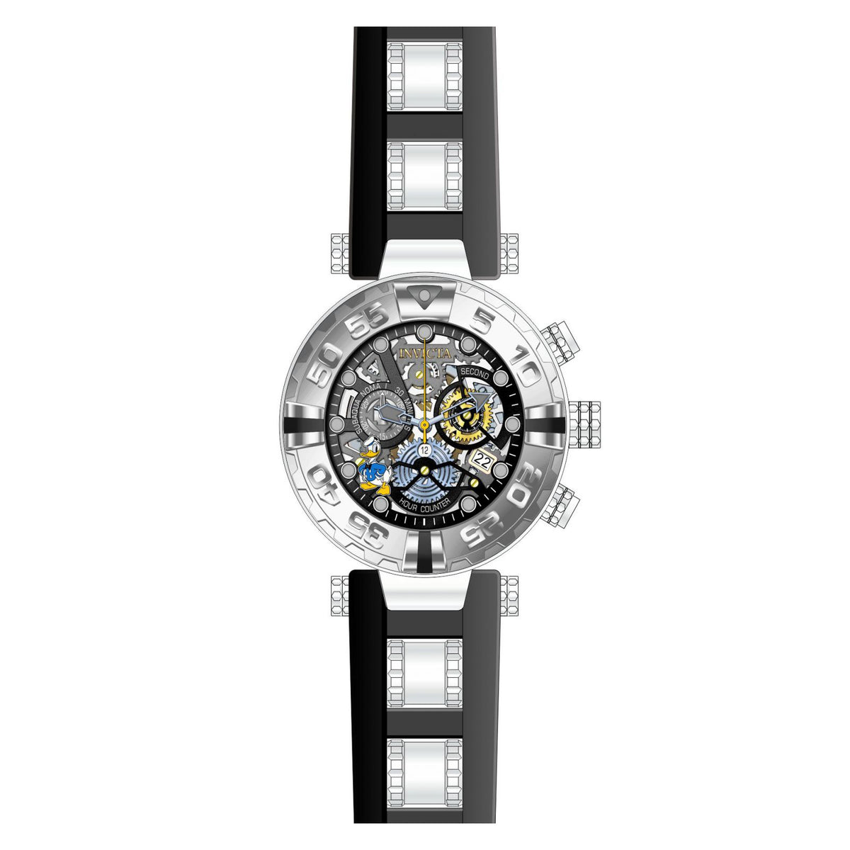RELOJ DONALD PATO PARA HOMBRE INVICTA DISNEY LIMITED EDITION 24509 - AZUL NEGRO