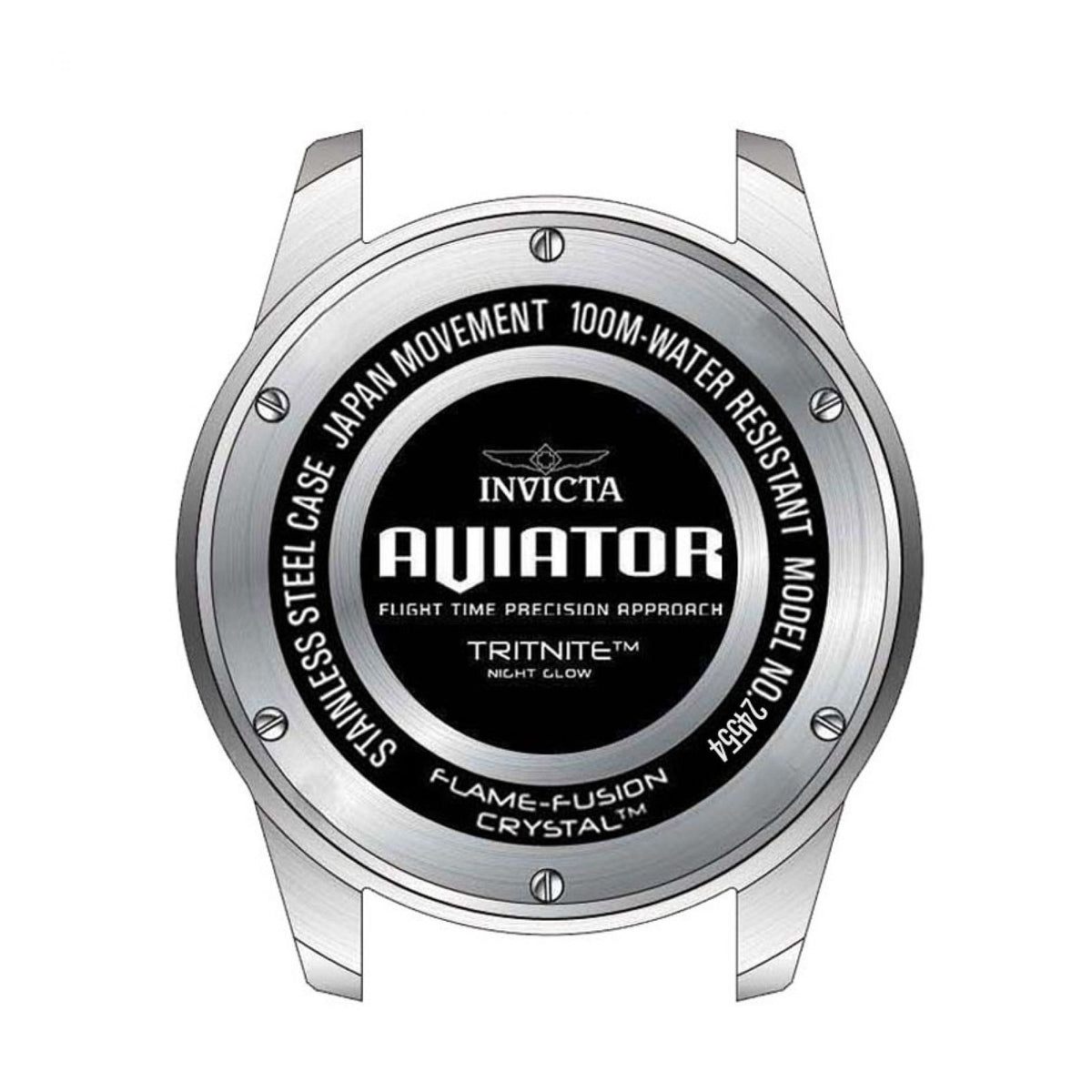 RELOJ CLÁSICO PARA HOMBRE INVICTA AVIATOR 24554 - MARRON OSCURO