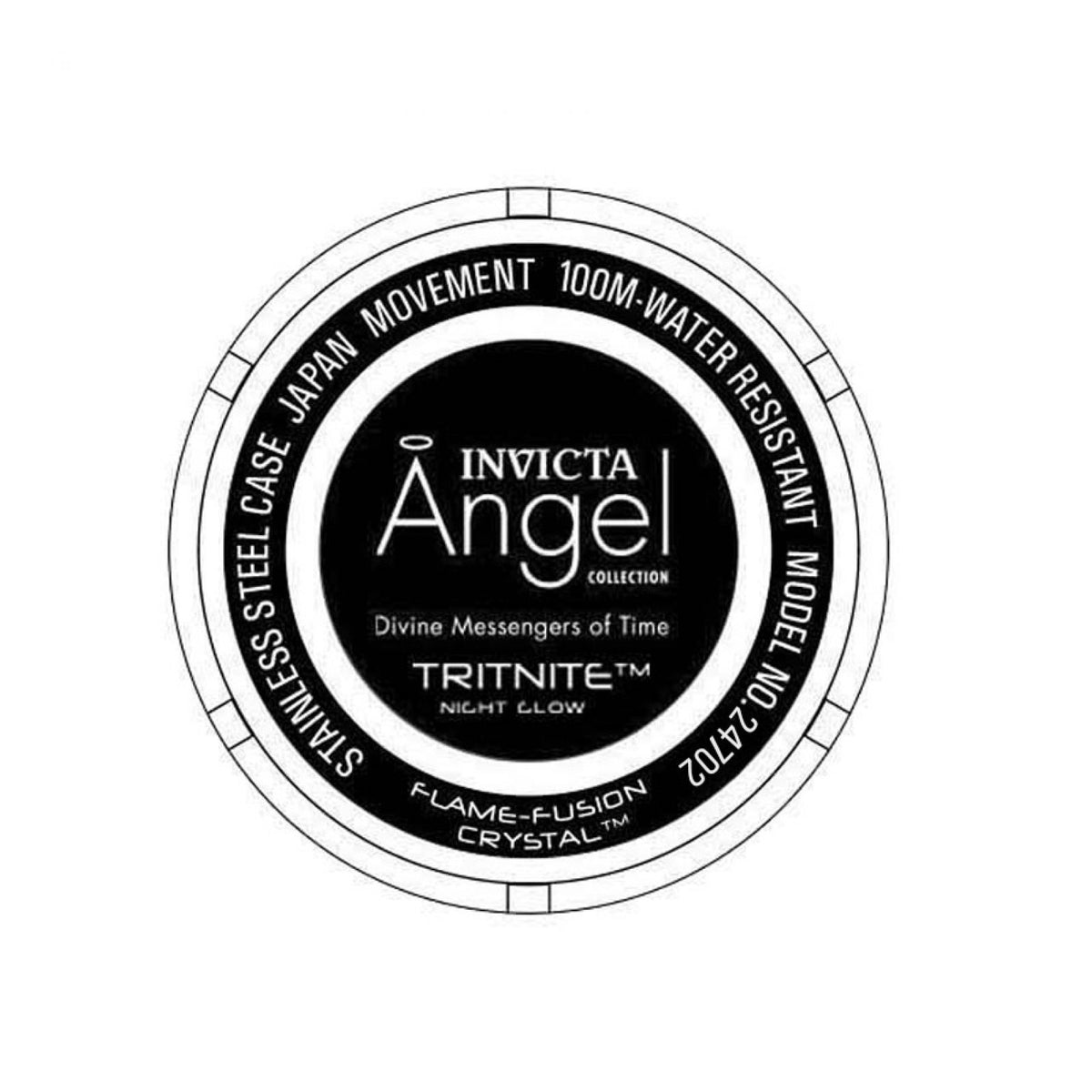 RELOJ  PARA MUJER INVICTA ANGEL 24702 - DORADO