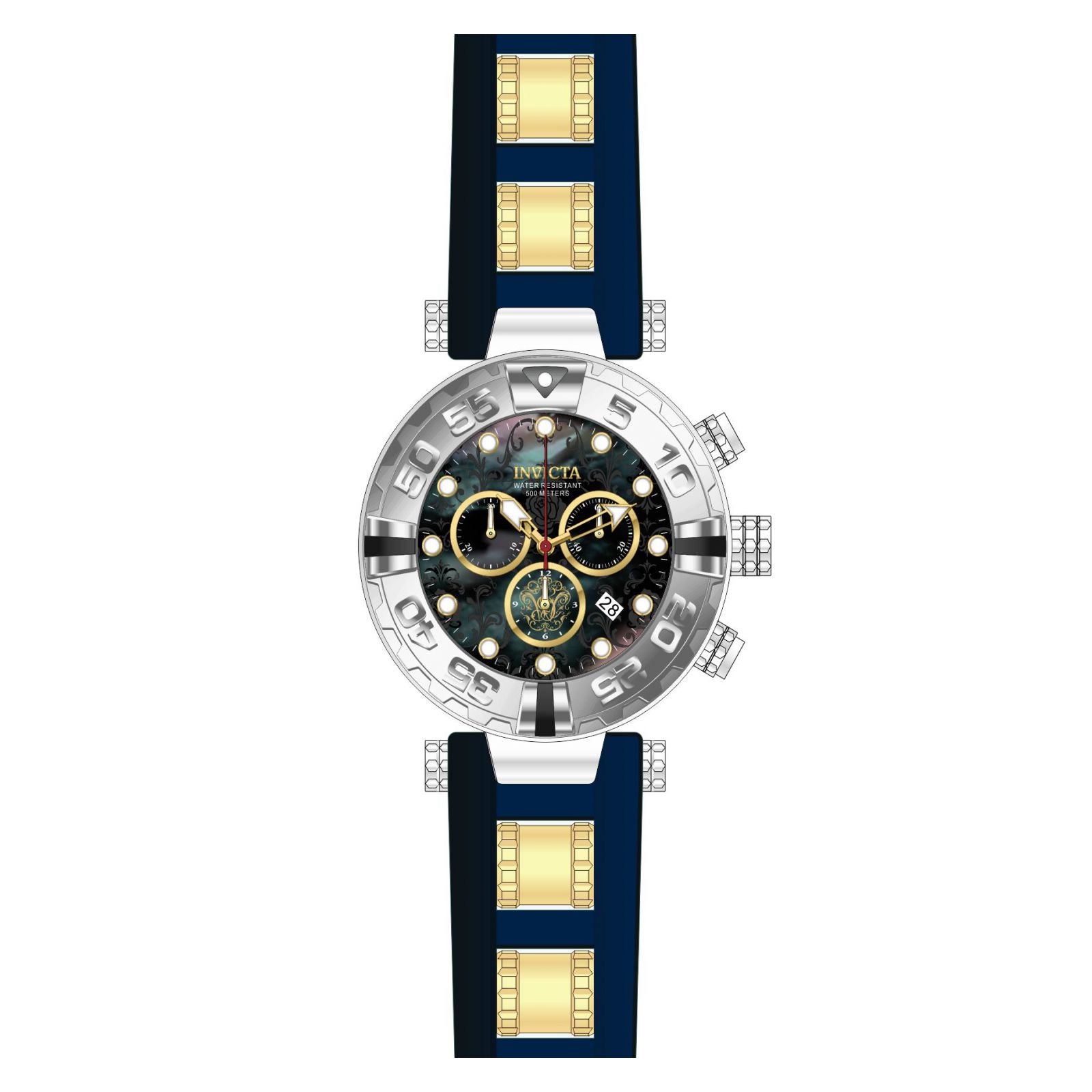 RELOJ LA BELLA Y LA BESTIA PARA HOMBRE INVICTA DISNEY LIMITED EDITION 24717 - AZUL OSCURO