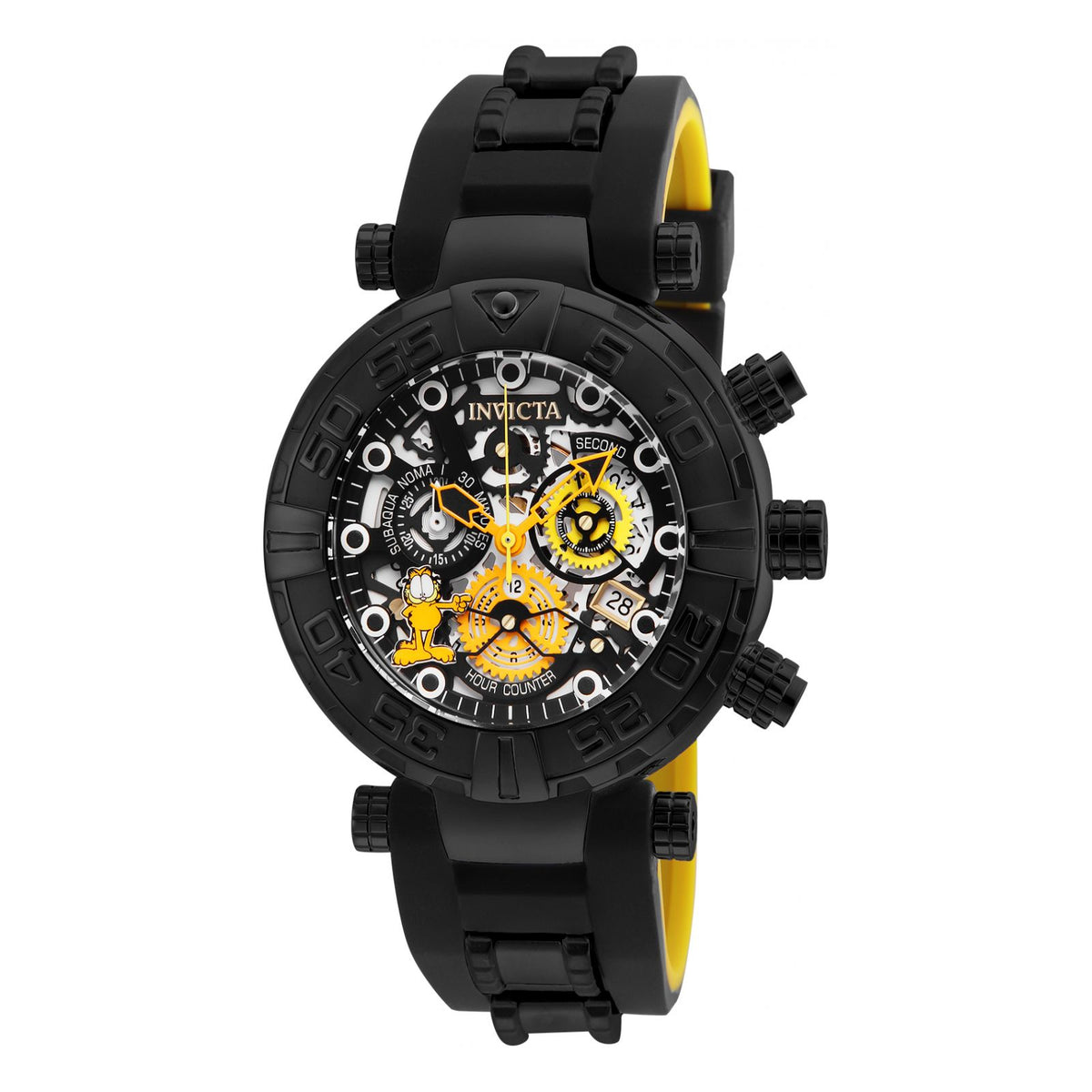 RELOJ DEPORTIVO PARA HOMBRE INVICTA CHARACTER COLLECTION 24880 - NEGRO, NARANJA