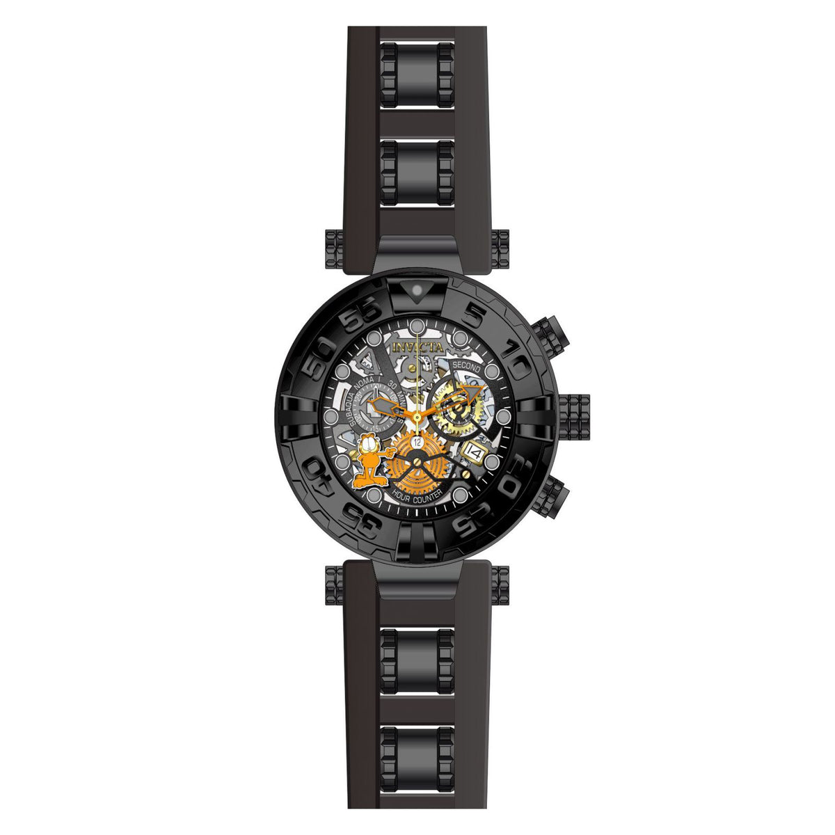 RELOJ DEPORTIVO PARA HOMBRE INVICTA CHARACTER COLLECTION 24880 - NEGRO, NARANJA