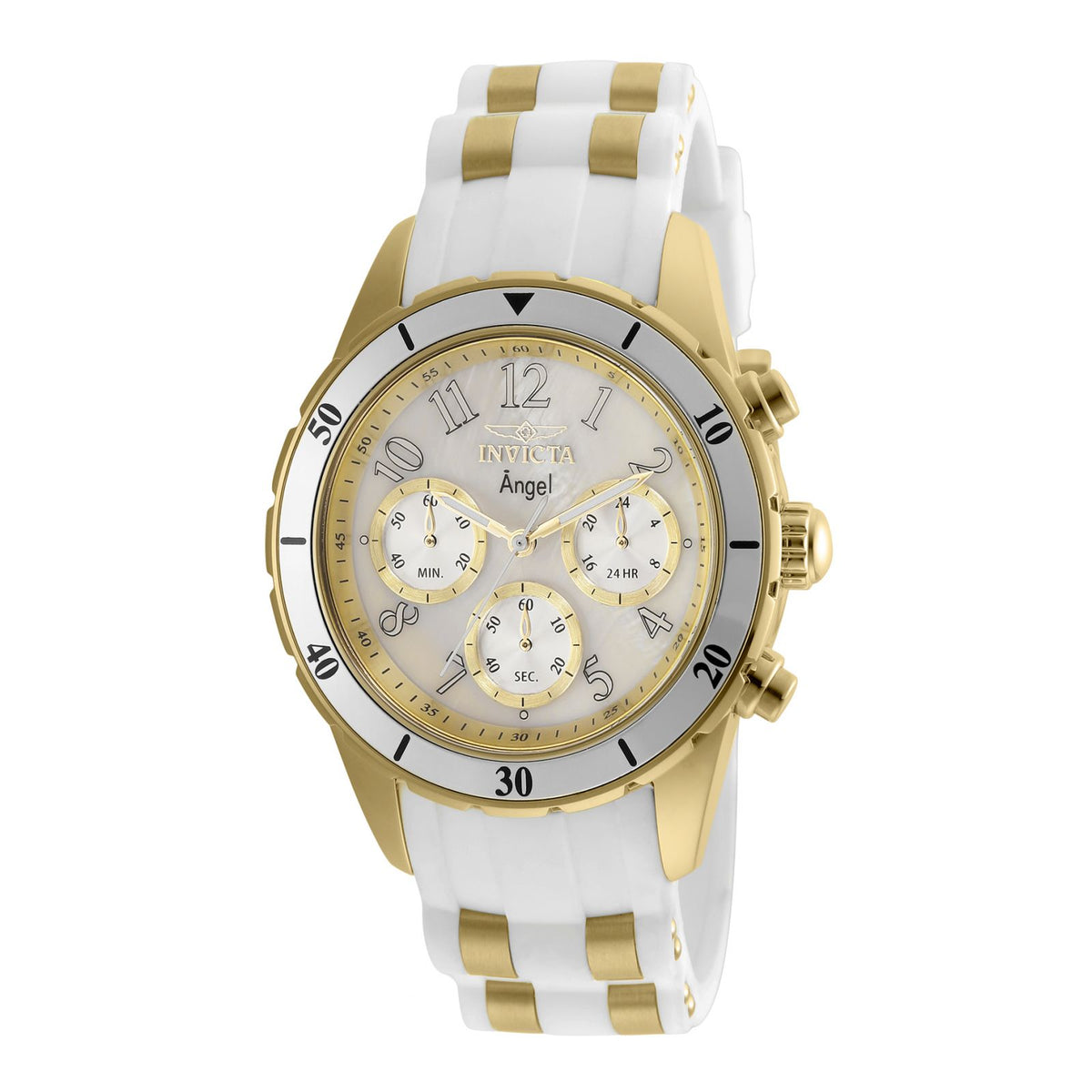 RELOJ DEPORTIVO PARA MUJER INVICTA ANGEL 24901 - ORO BLANCO