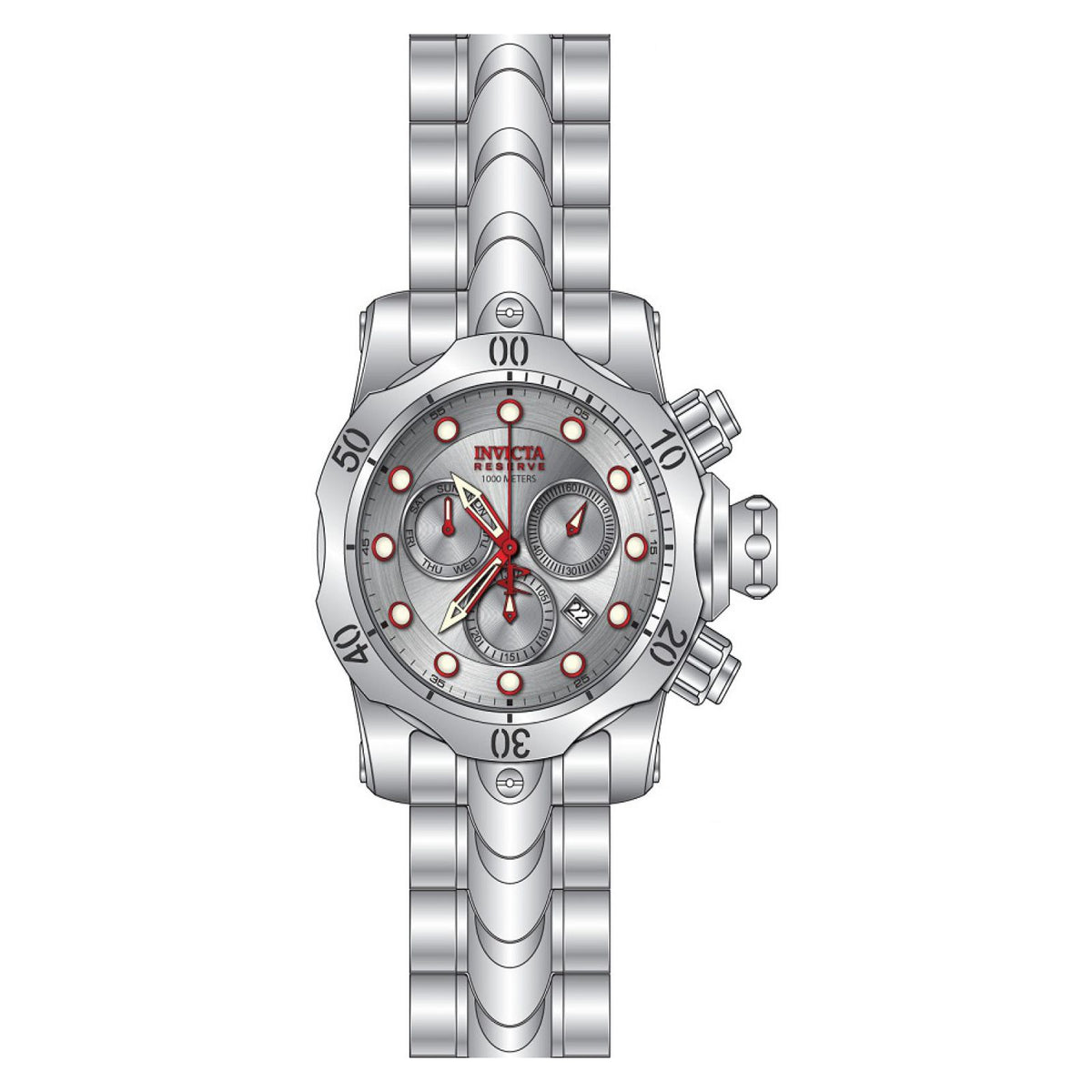 RELOJ  PARA HOMBRE INVICTA RESERVE 25060 - ACERO