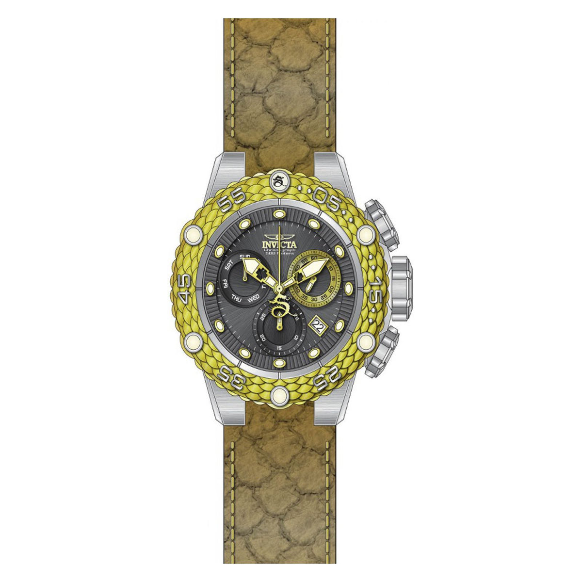 RELOJ CLÁSICO PARA HOMBRE INVICTA SUBAQUA 25067 - ORO