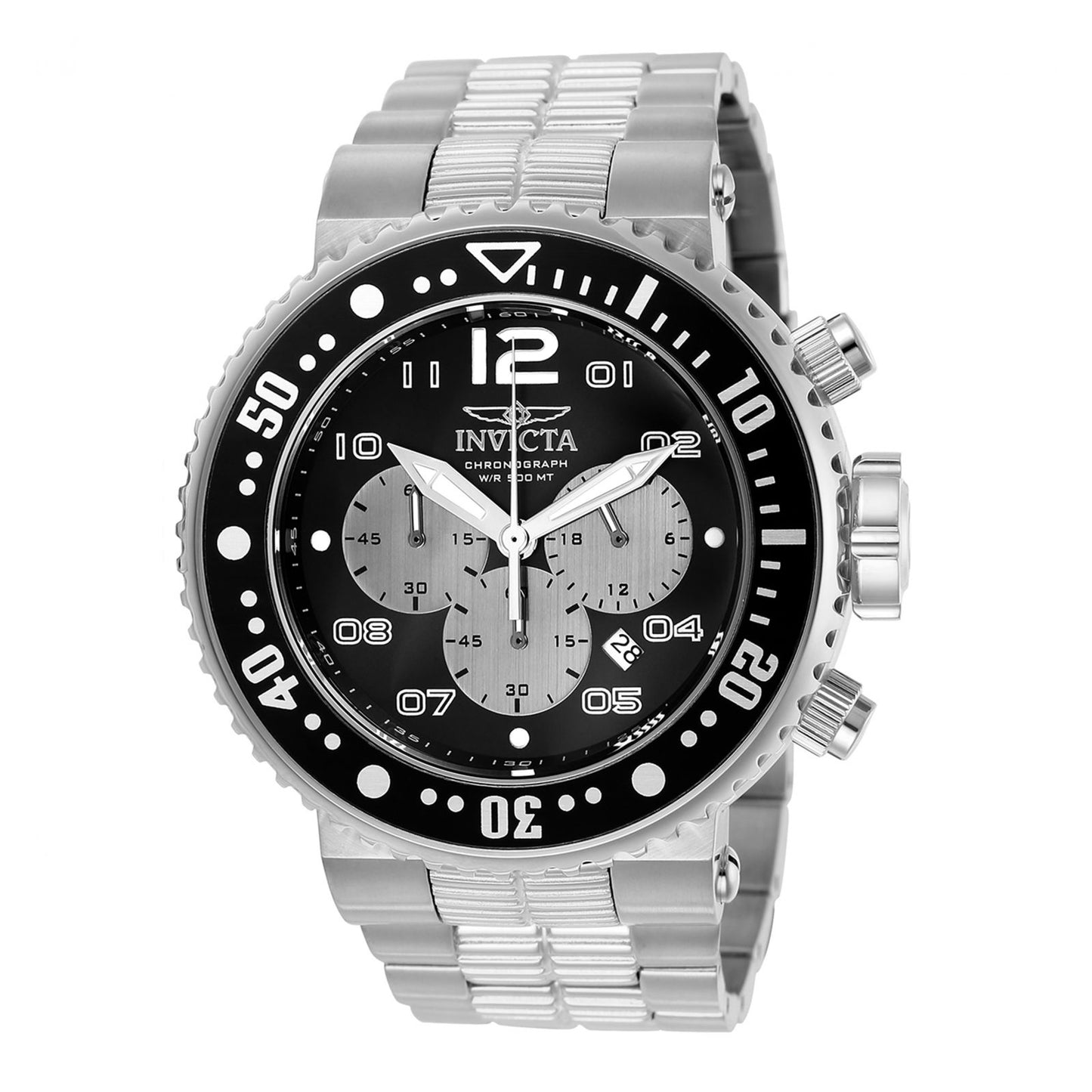 RELOJ  PARA HOMBRE INVICTA PRO DIVER 25073 - NEGRO, PLATA