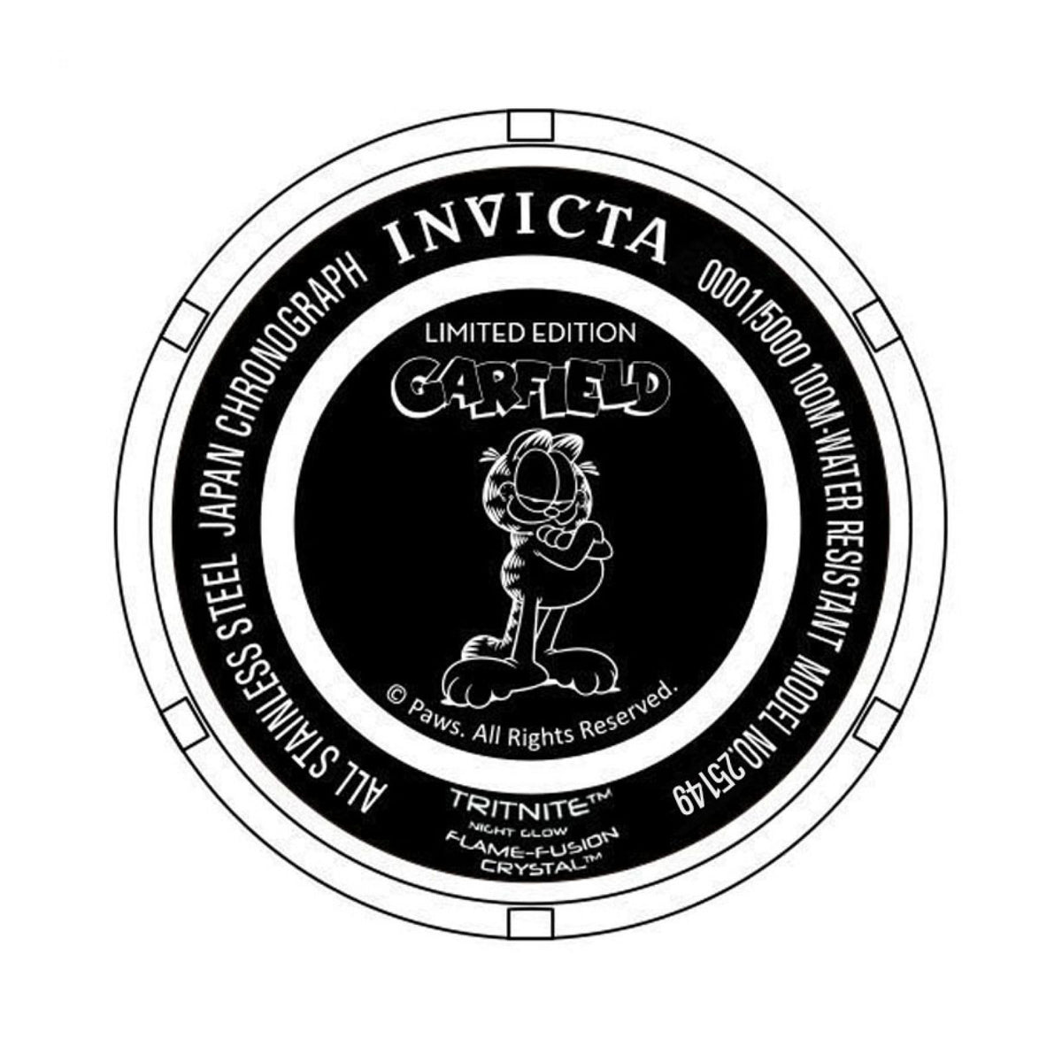 RELOJ  PARA HOMBRE INVICTA CHARACTER COLLECTION 25149 - NEGRO