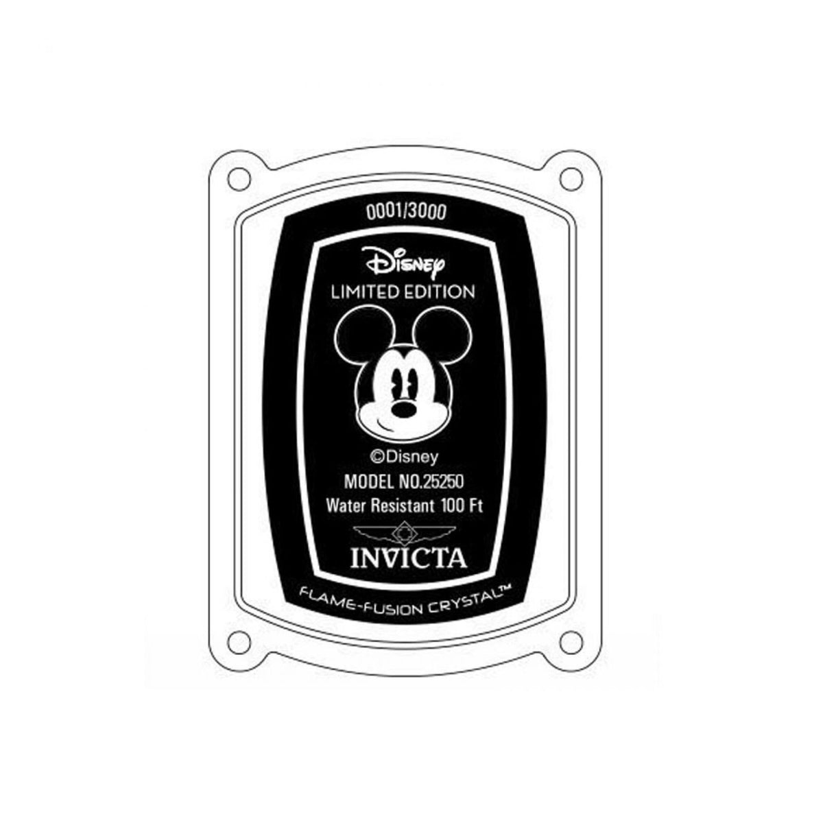 RELOJ MICKEY RATÓN PARA MUJER INVICTA DISNEY LIMITED EDITION 25250 - NEGRO