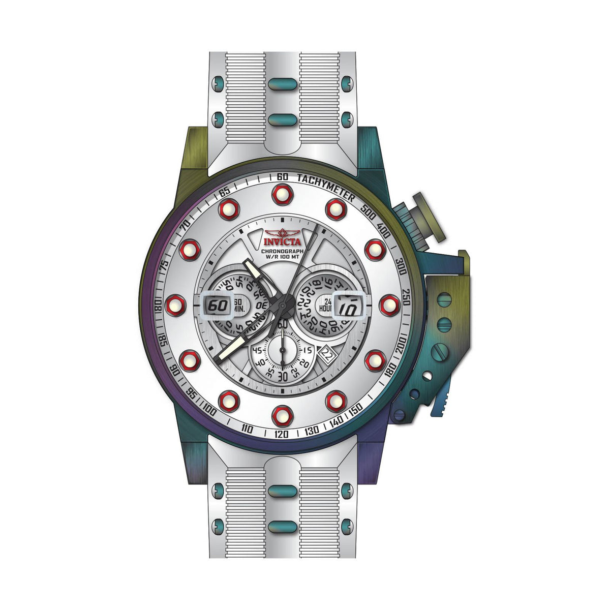 RELOJ  PARA HOMBRE INVICTA I-FORCE 25277 - BLANCO, IRIDISCENTE