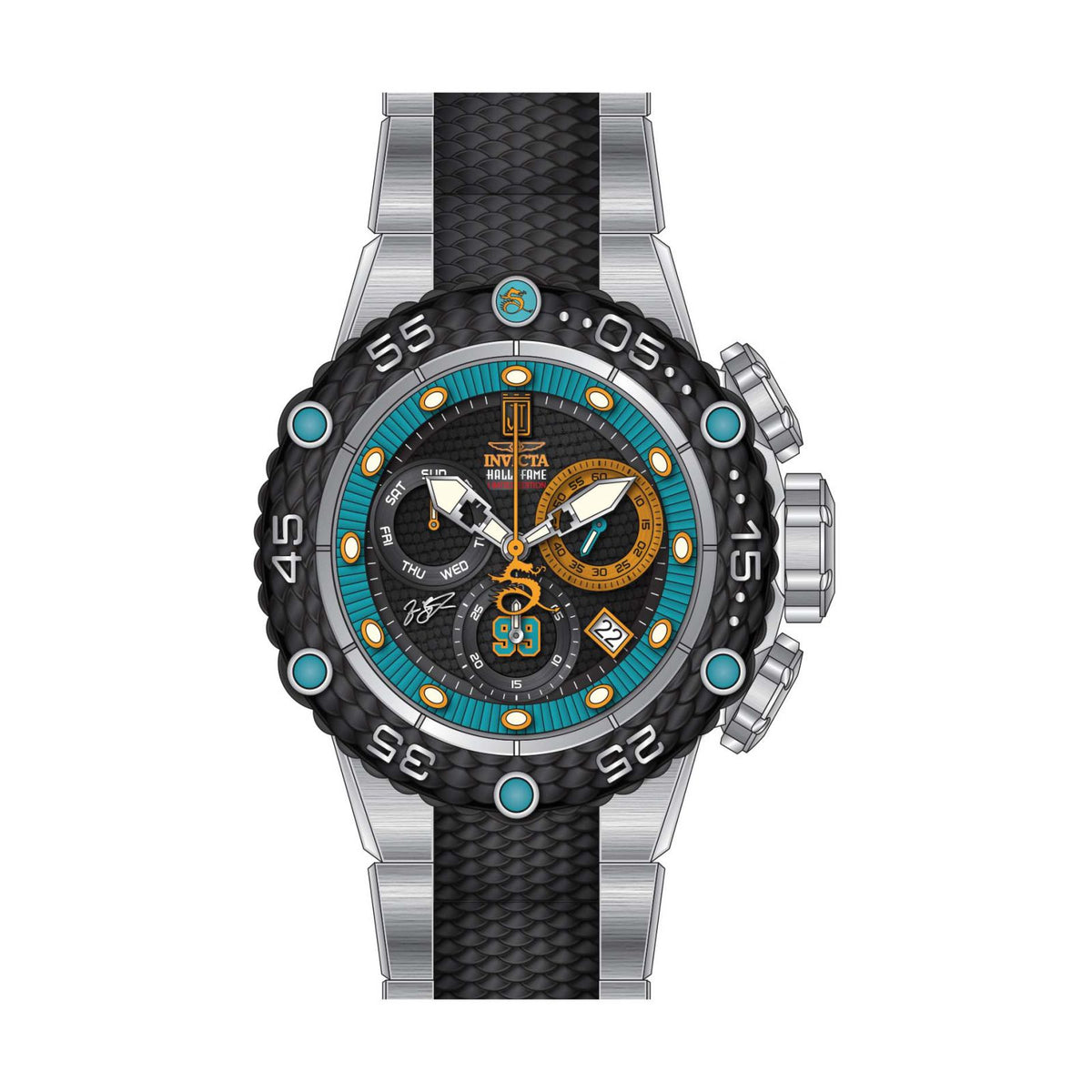 RELOJ  PARA HOMBRE INVICTA JASON TAYLOR 25300 - ACERO NEGRO