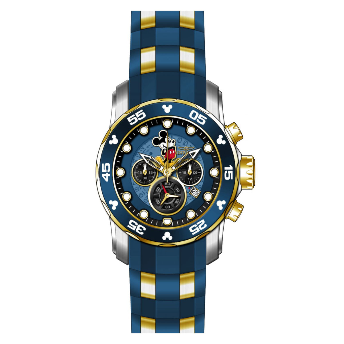 RELOJ MICKEY RATÓN PARA HOMBRE INVICTA DISNEY LIMITED EDITION 25501 - ORO AZUL