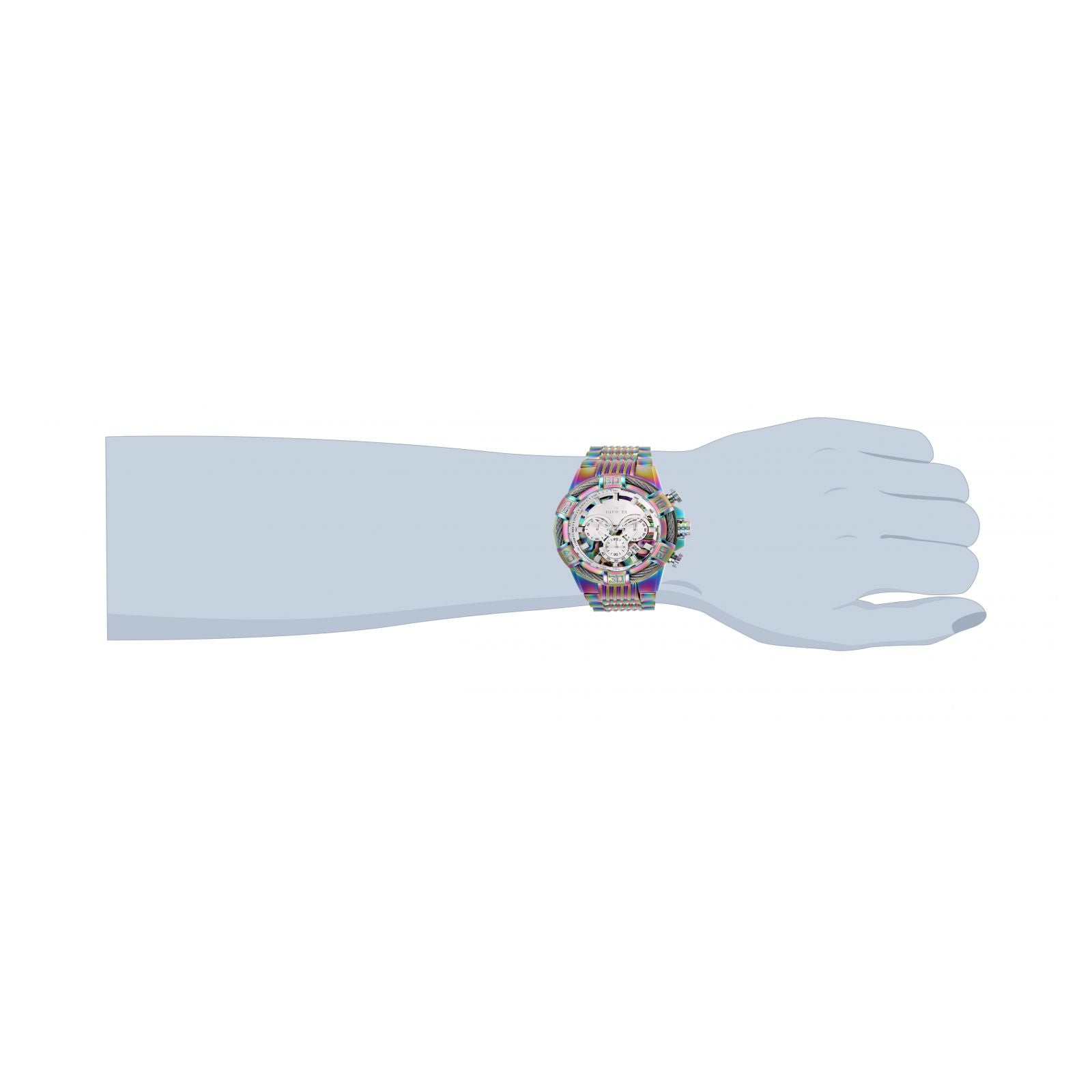 RELOJ  PARA HOMBRE INVICTA BOLT 25545 - REVESTIMIENTO DE ARCO IRIS