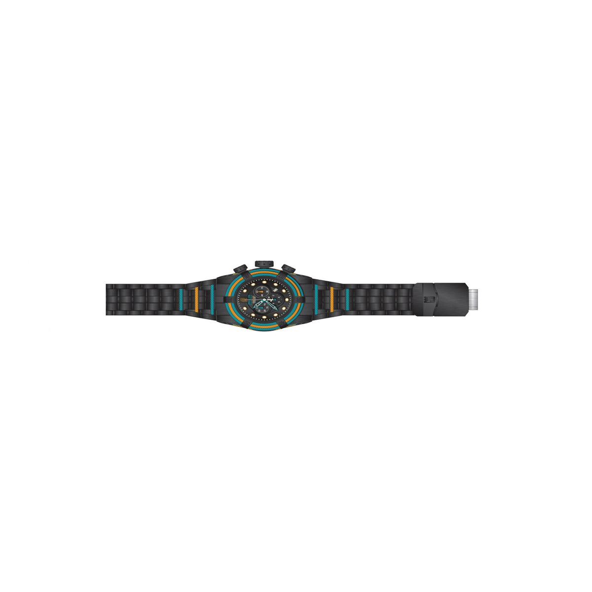 RELOJ  PARA HOMBRE INVICTA JASON TAYLOR 25615 - NEGRO, AZUL, NARANJA