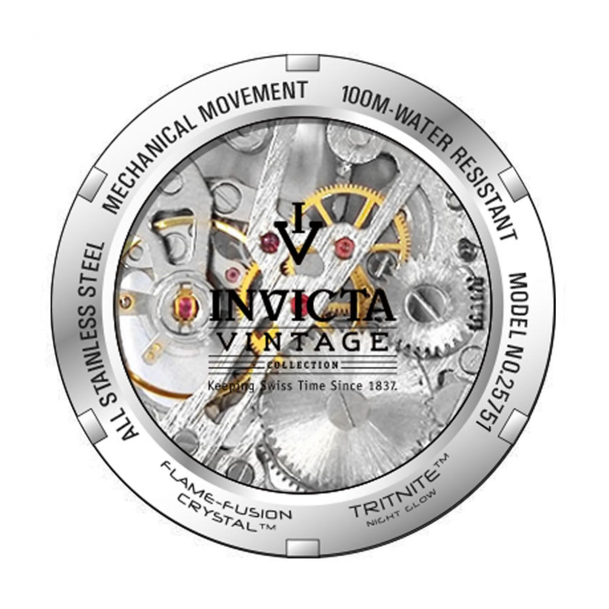 RELOJ  PARA MUJER INVICTA VINTAGE 25751 - DORADO