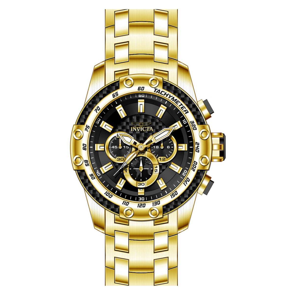 RELOJ  PARA HOMBRE INVICTA SPEEDWAY 25944 - DORADO