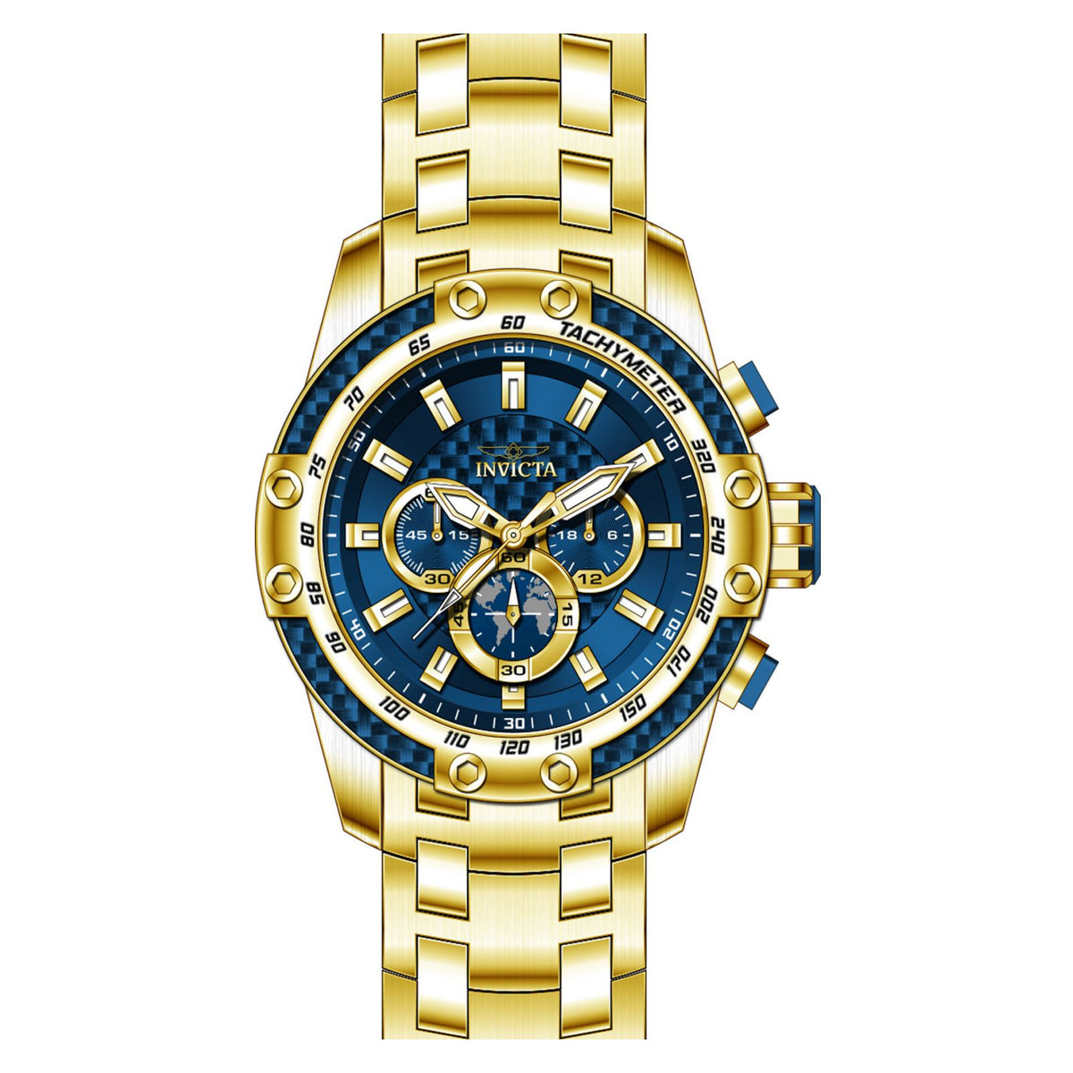 RELOJ  PARA HOMBRE INVICTA SPEEDWAY 25945 - ORO
