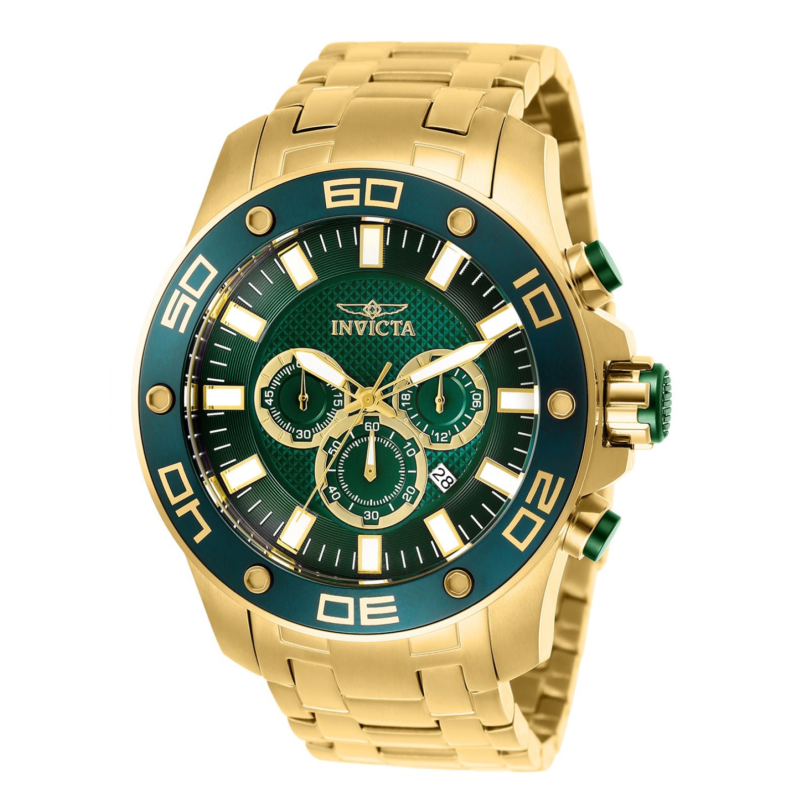 Invicta® Pro Driver Reloj Hombre Acero Inoxidable Verde Ev