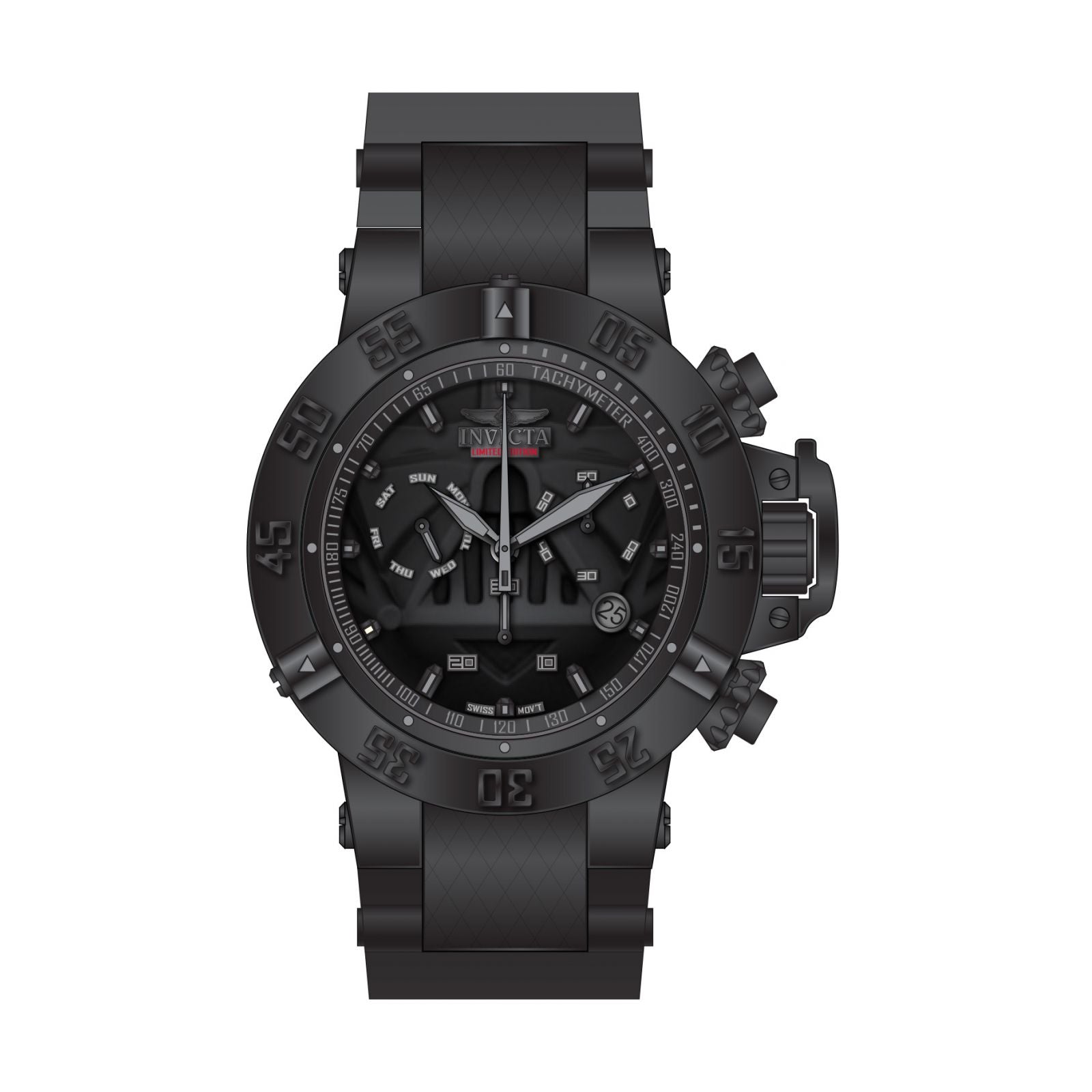 RELOJ DARTH VADER PARA HOMBRE INVICTA STAR WARS 26241 - NEGRO