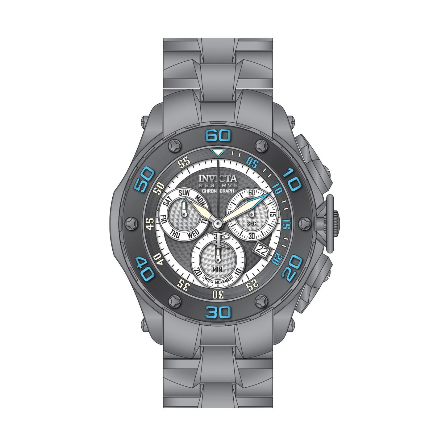 RELOJ  PARA HOMBRE INVICTA RESERVE 26573 - TITANIO