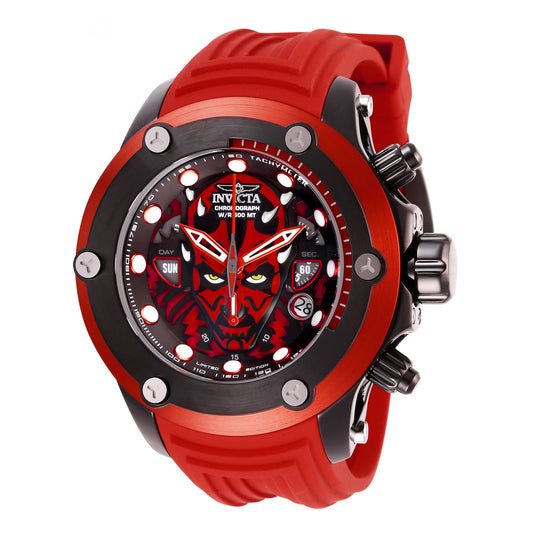 RELOJ DARTH MAUL PARA HOMBRE INVICTA STAR WARS 26717 - ROJO