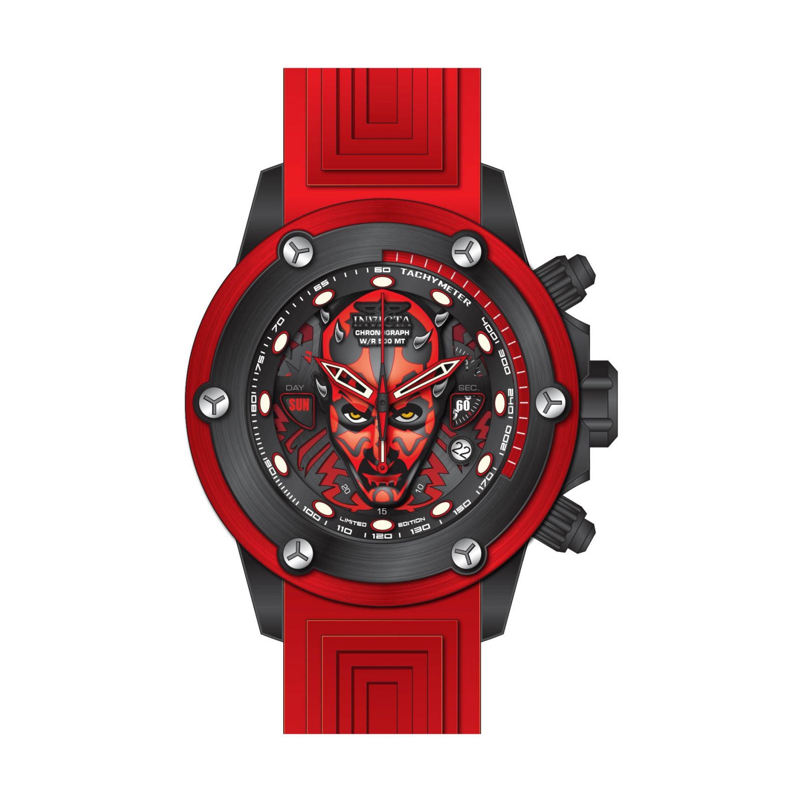 RELOJ DARTH MAUL PARA HOMBRE INVICTA STAR WARS 26717 - ROJO