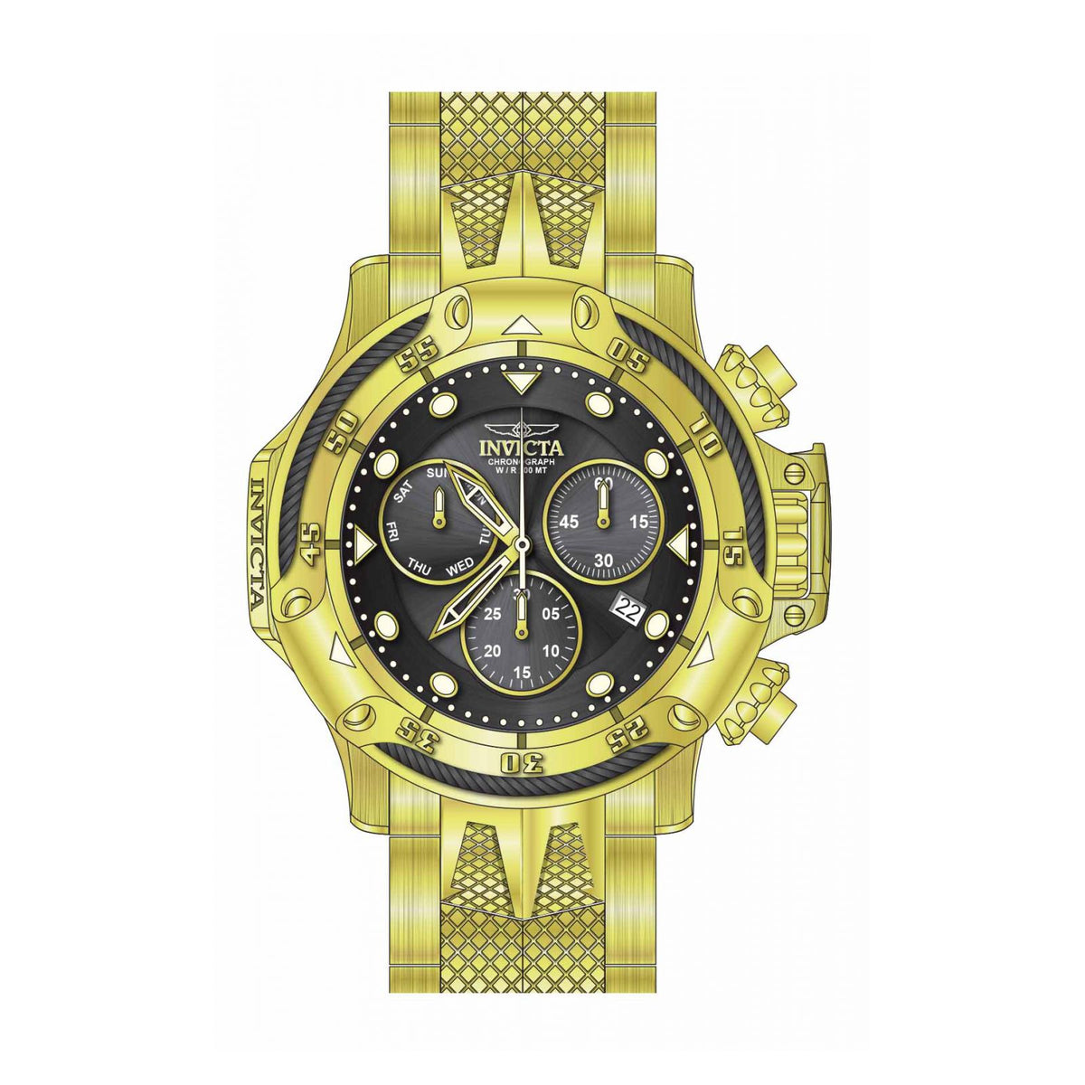 RELOJ  PARA HOMBRE INVICTA SUBAQUA 26724 - ORO
