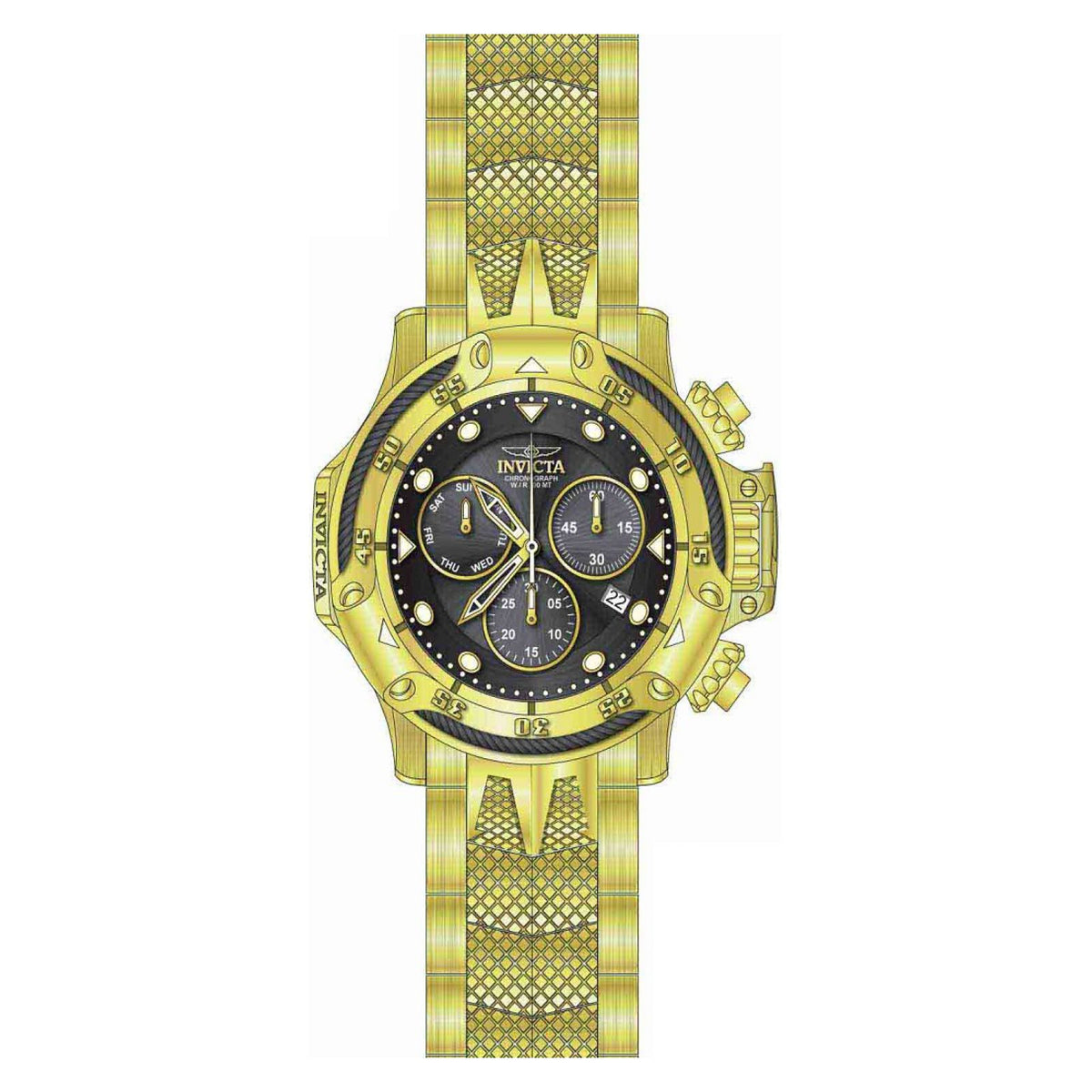 RELOJ  PARA HOMBRE INVICTA SUBAQUA 26724 - ORO