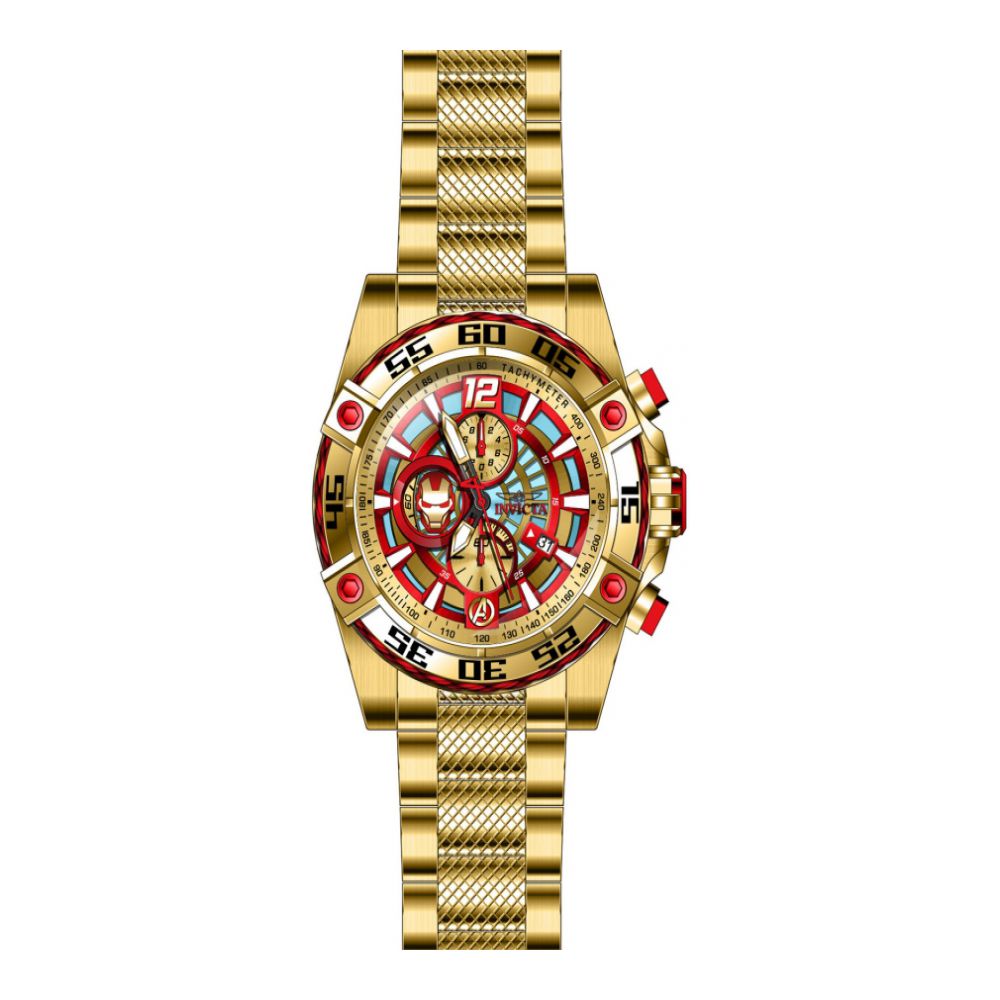 RELOJ HOMBRE DE ACERO PARA HOMBRE INVICTA MARVEL 26799 - DORADO