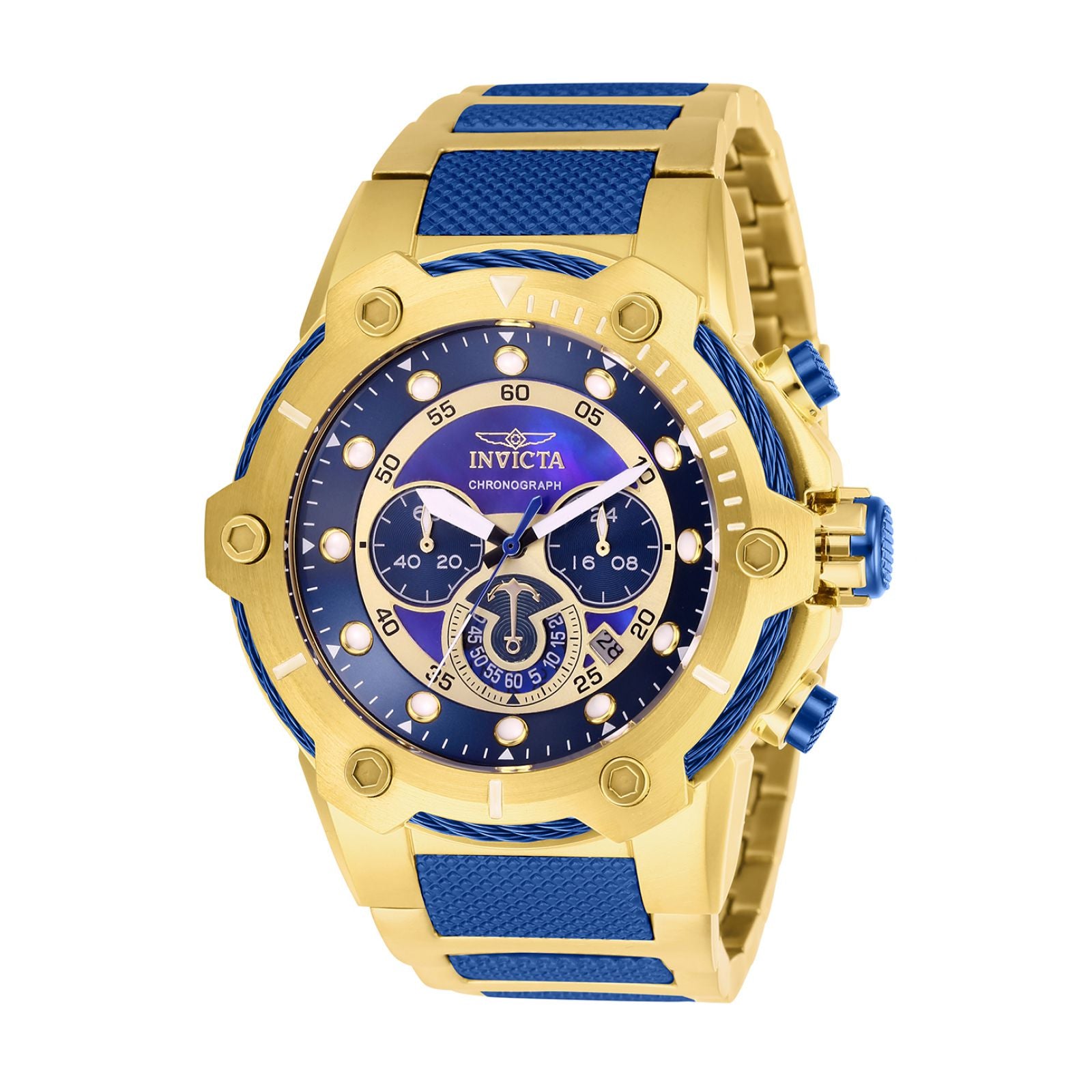 RELOJ  PARA HOMBRE INVICTA BOLT 26811 - DORADO AZUL