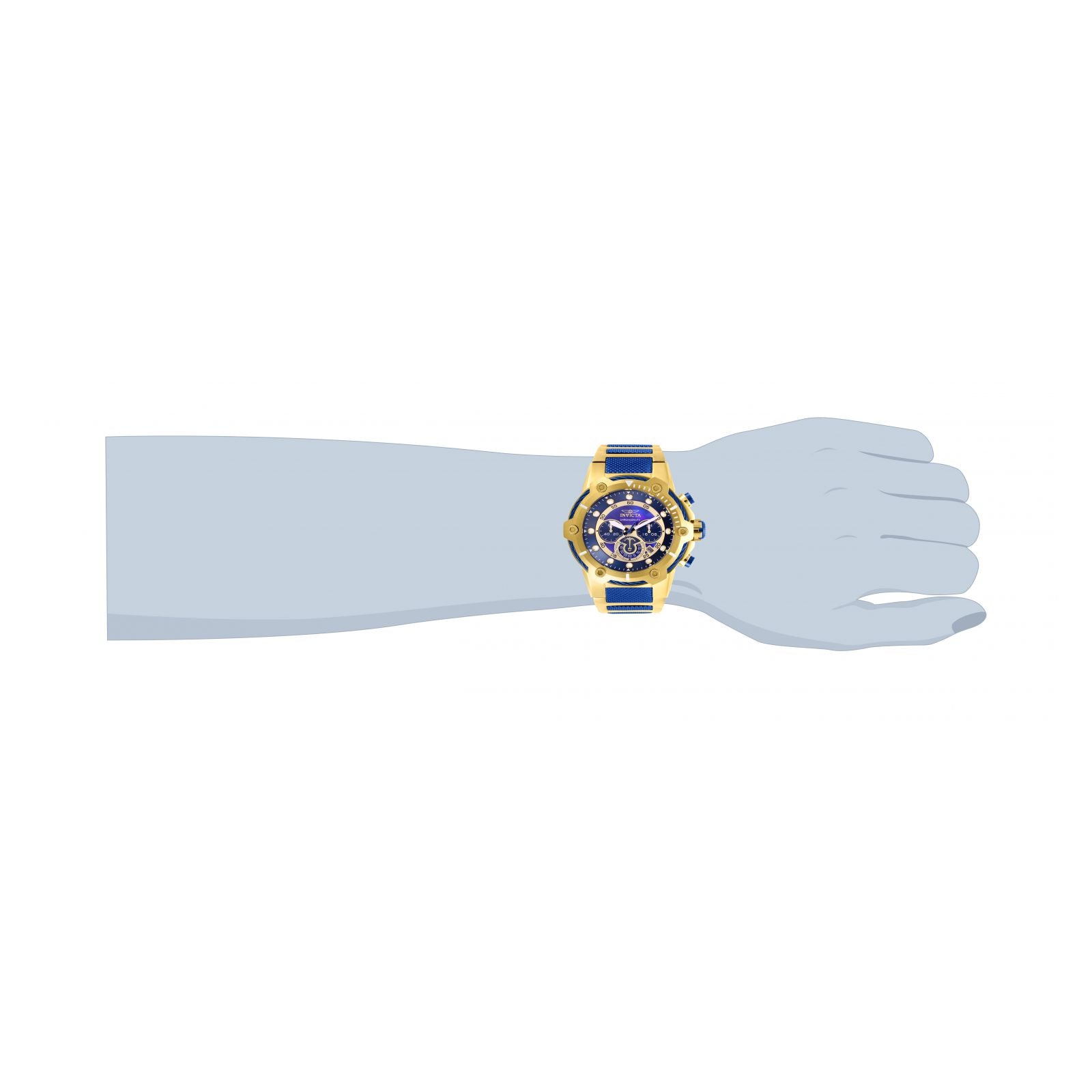 RELOJ  PARA HOMBRE INVICTA BOLT 26811 - DORADO AZUL