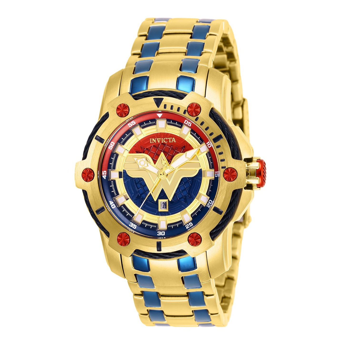 RELOJ MUJER MARAVILLA PARA MUJER INVICTA DC COMICS 26839 - AZUL