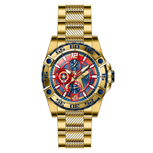 RELOJ CAPITÁN AMÉRICA PARA MUJER INVICTA MARVEL 27019 - DORADO