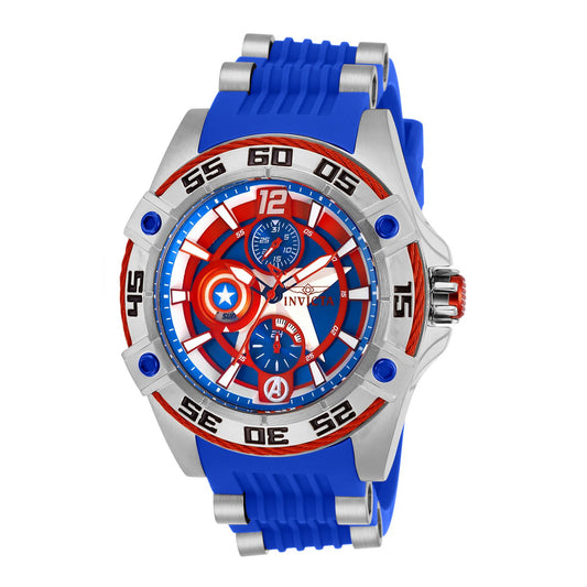 RELOJ CAPITÁN AMÉRICA PARA MUJER INVICTA MARVEL 27024 - ACERO AZUL