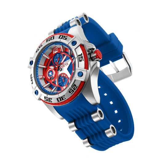 RELOJ CAPITÁN AMÉRICA PARA MUJER INVICTA MARVEL 27024 - ACERO AZUL